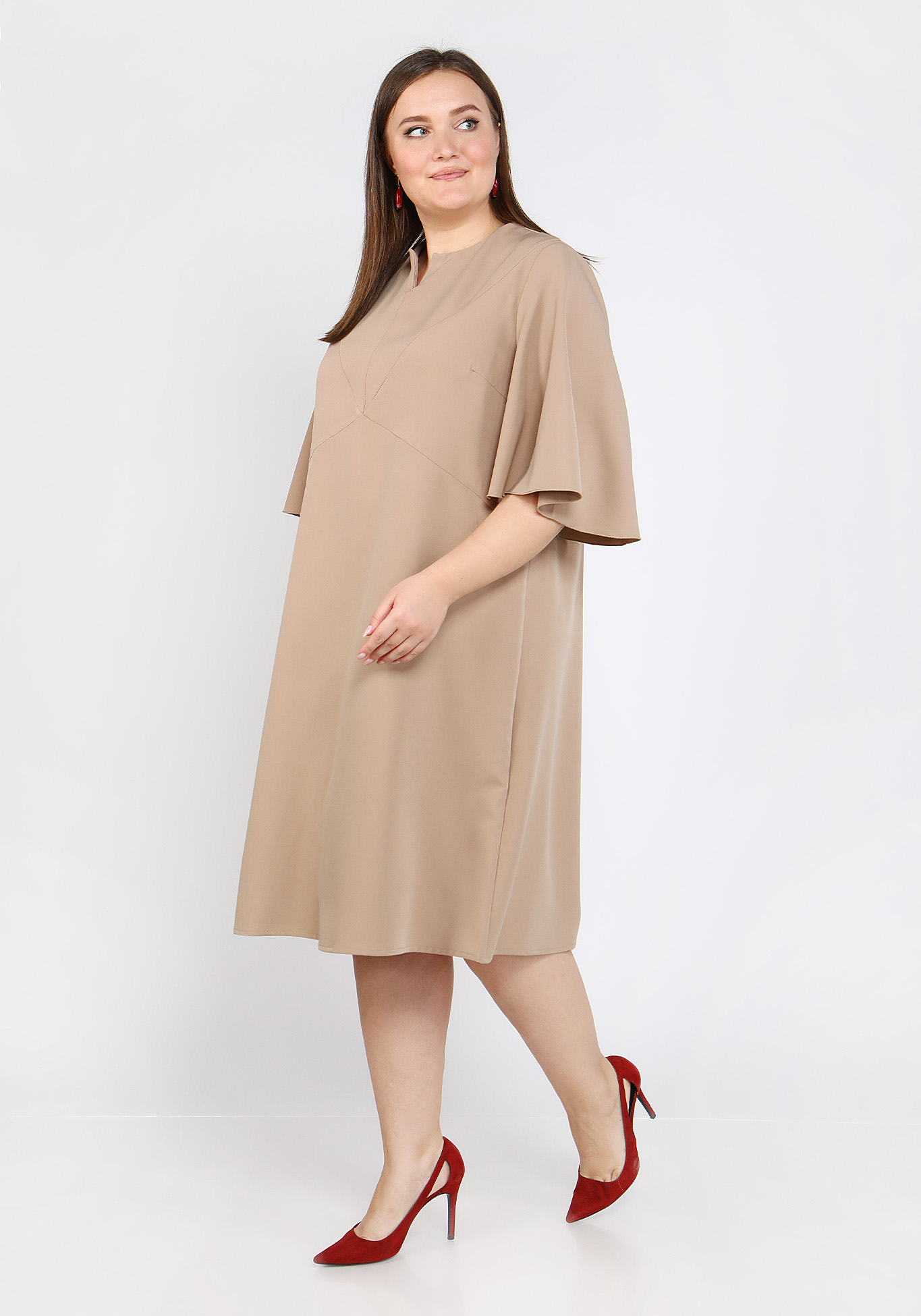 Платье "Чувственная Дама" Vivienne Mare, размер 48, цвет серый - фото 4