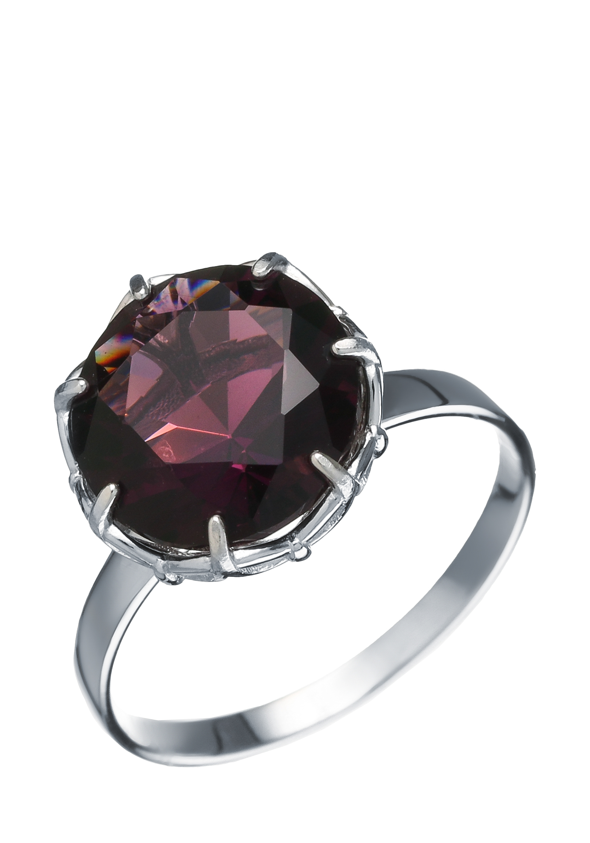 Кольцо серебряное "Сказочный блеск" Приволжский ювелир, цвет фиолетовый, размер 17