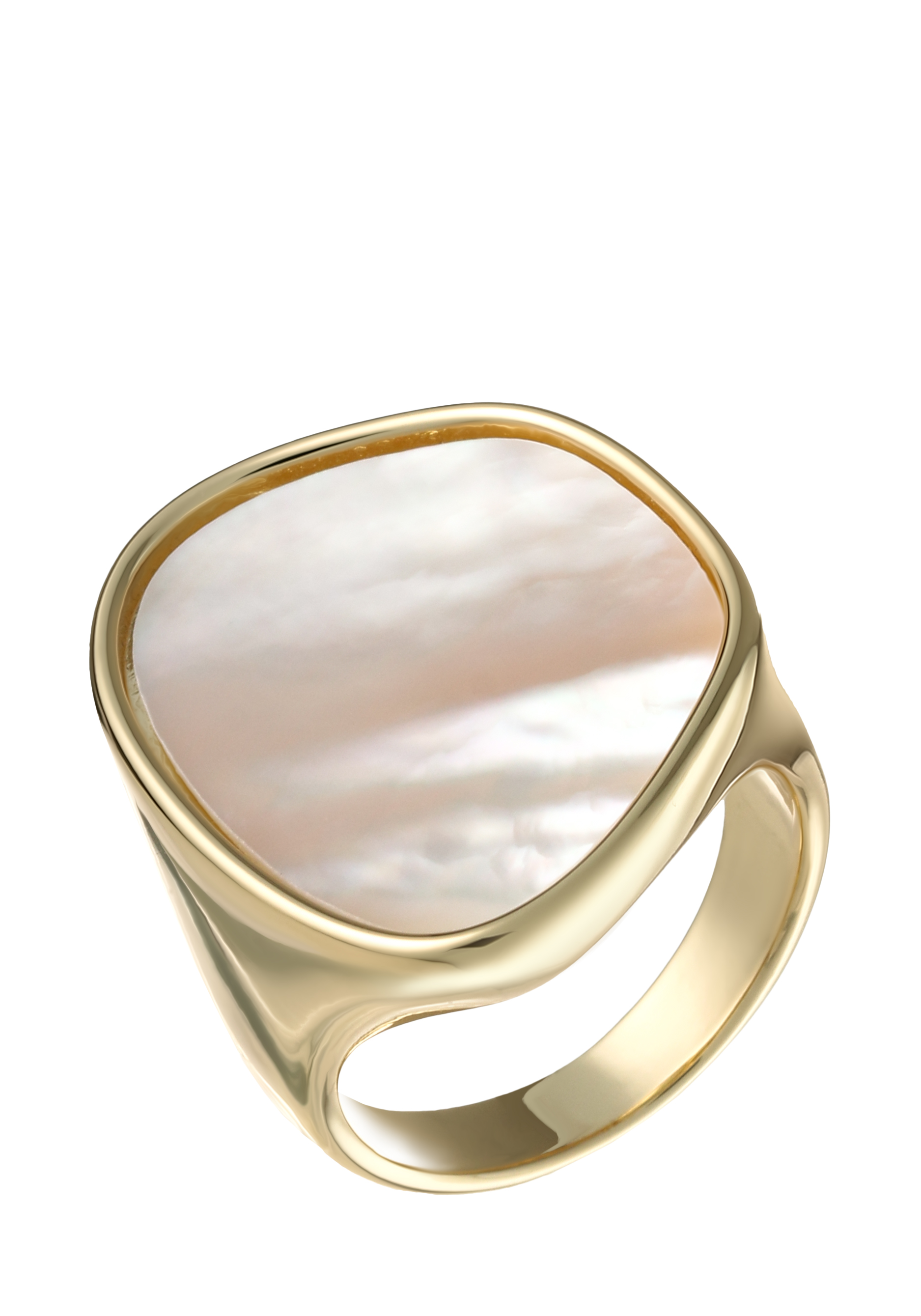 Кольцо "Перламутровая дымка" VGOLDIUM, цвет белый, размер 17 перстень - фото 3