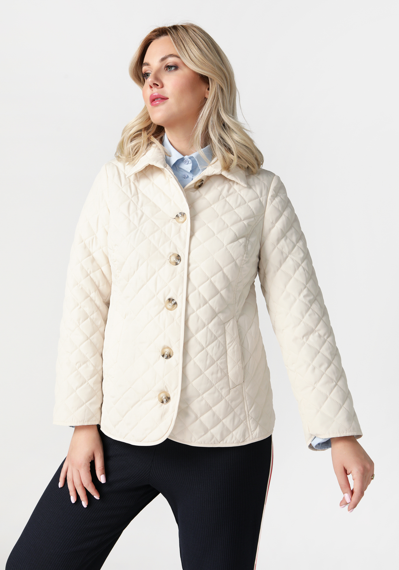 Куртка «Гармония стиля» Bella signora, цвет белый, размер 60