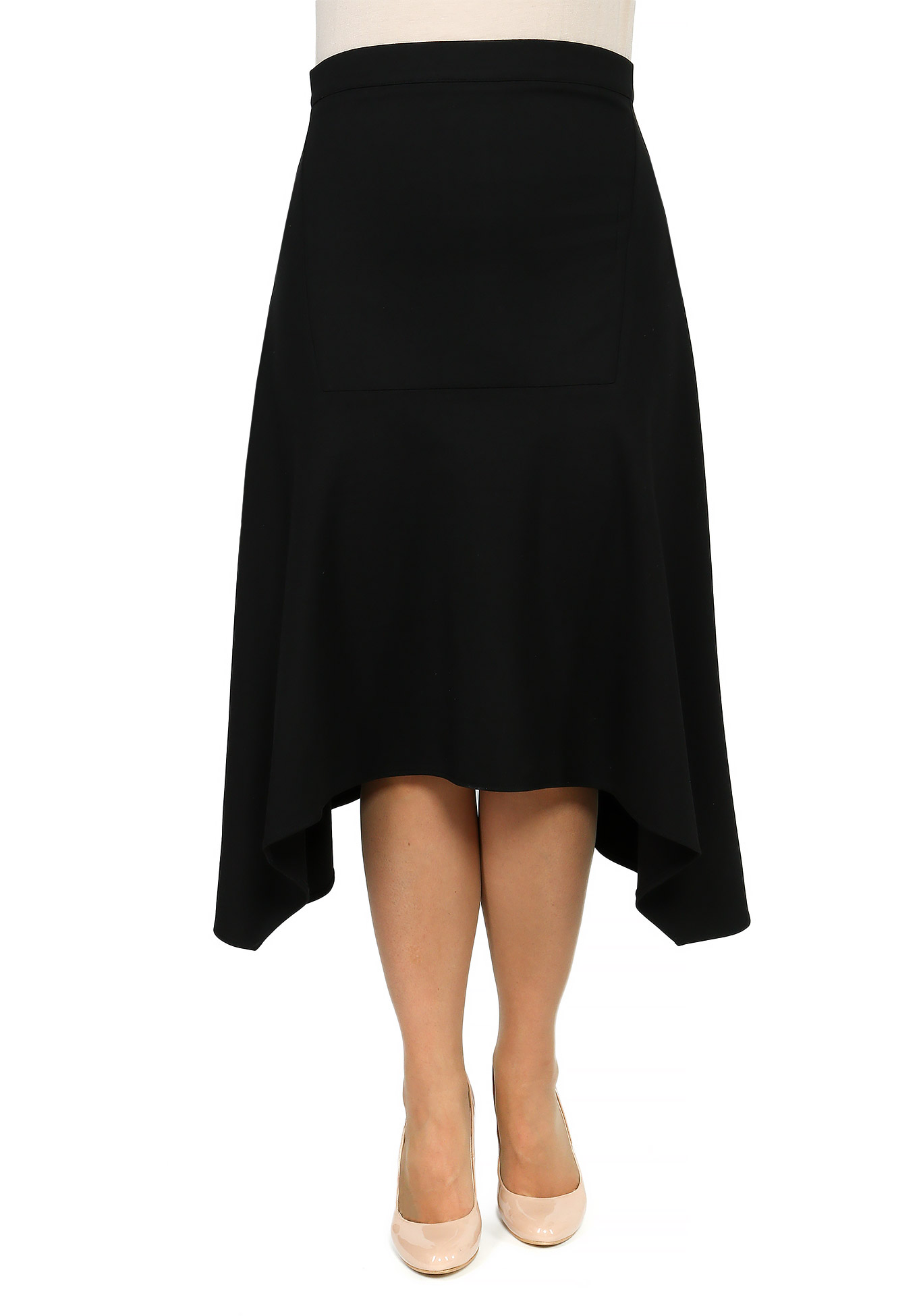 Юбка женская с асимметричным низом юбка шорты трикотажная