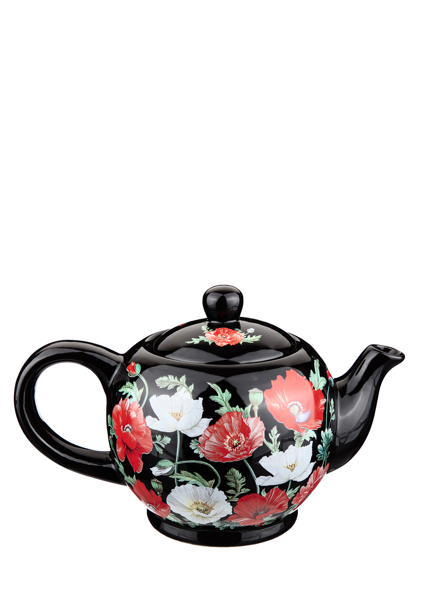 Чайник заварочный "Маки" Lefard, цвет черный с рисунком - фото 2