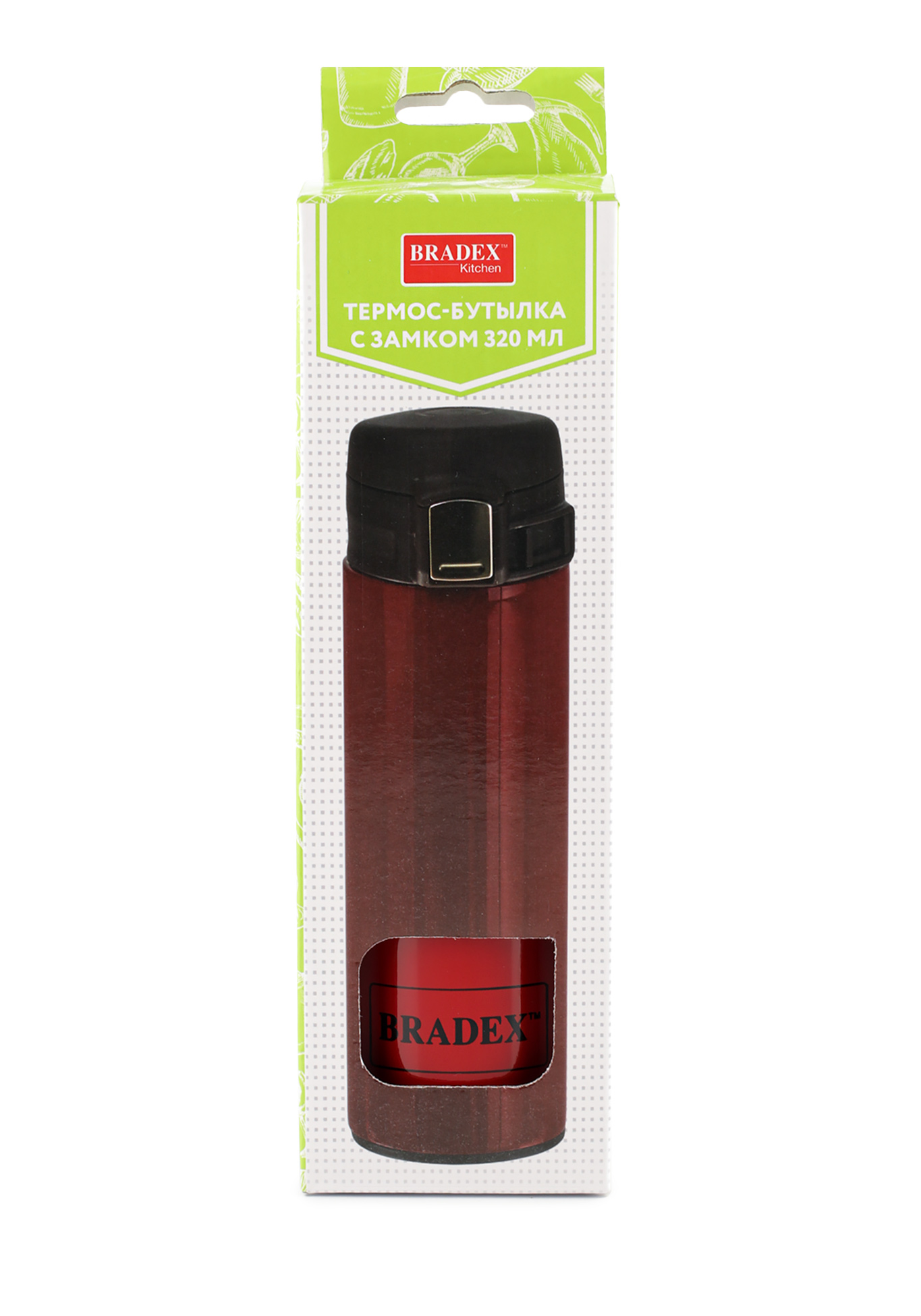 Термос-бутылка Bradex, цвет черный - фото 5