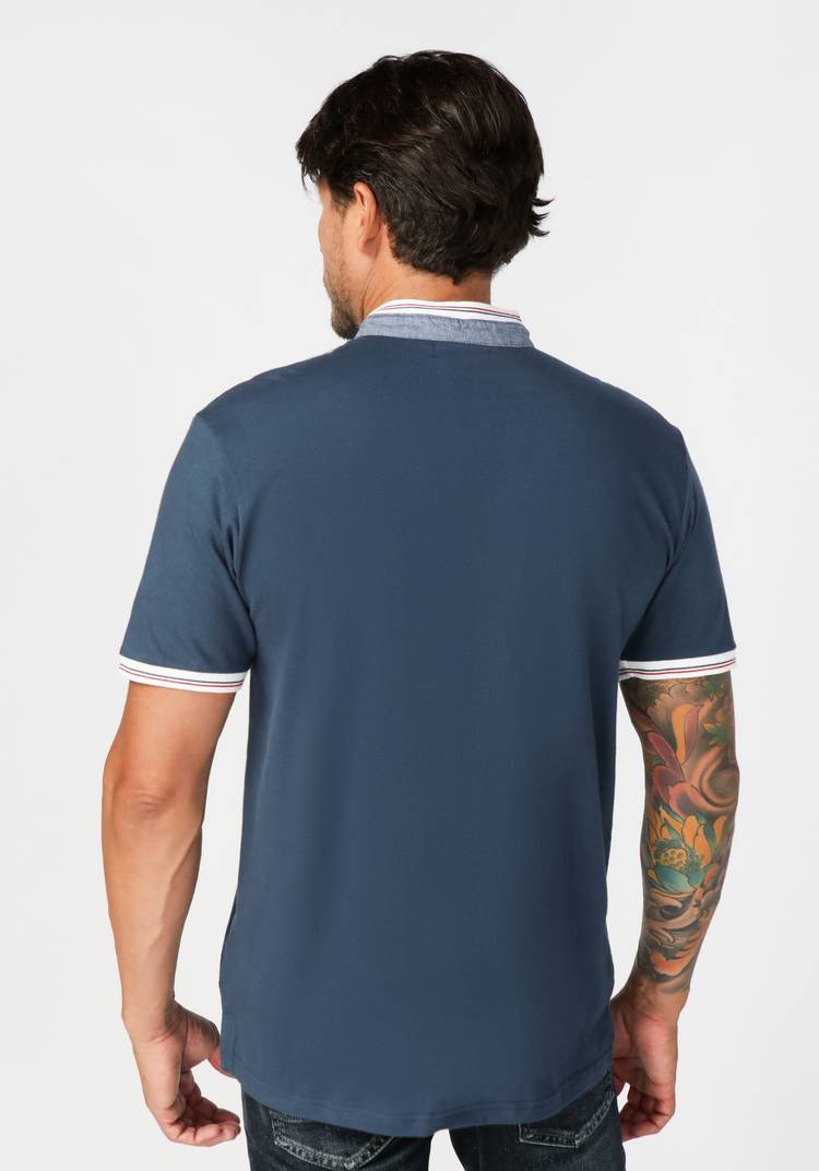 Трикотажная рубашка-поло из хлопка Гильберт шир.  750, рис. 2