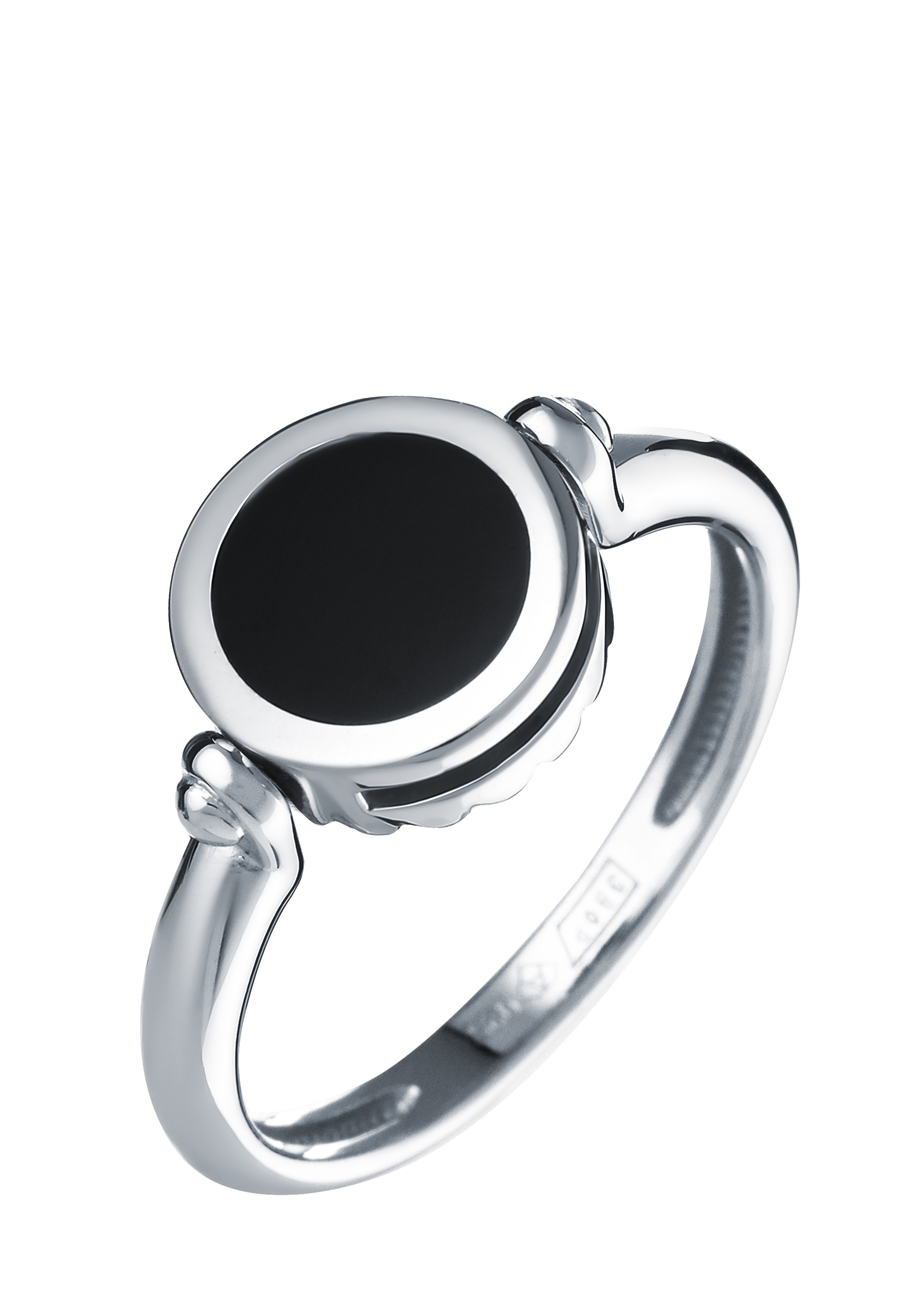 Кольцо серебряное "Загадочная незнакомка" АЛЬКОР, размер 18, цвет серый