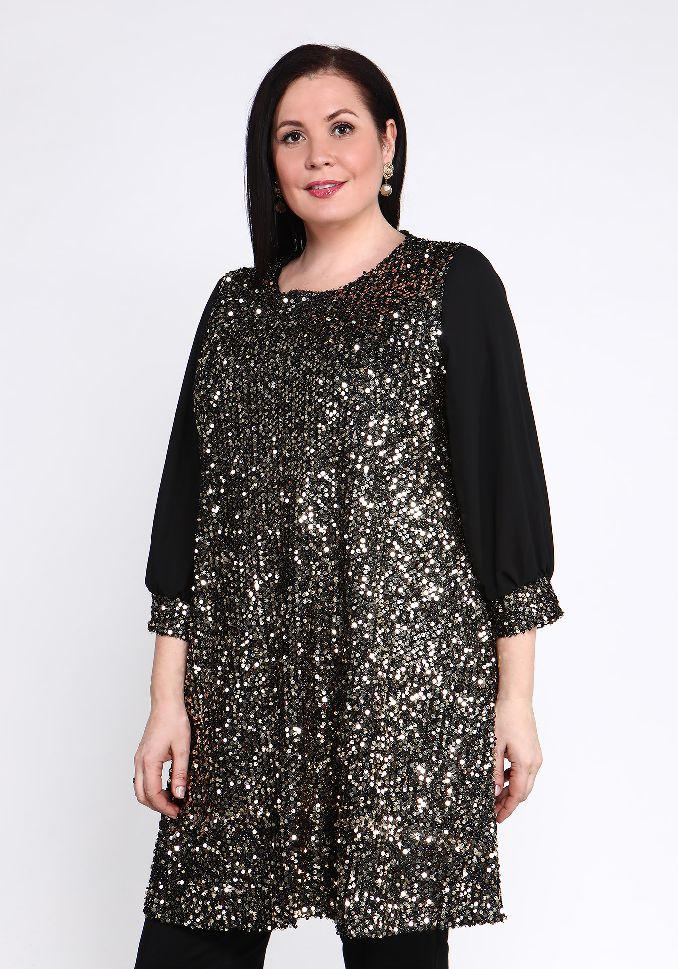 Платье "Сияние звезд" Lomara, размер 48, цвет чёрный - фото 5