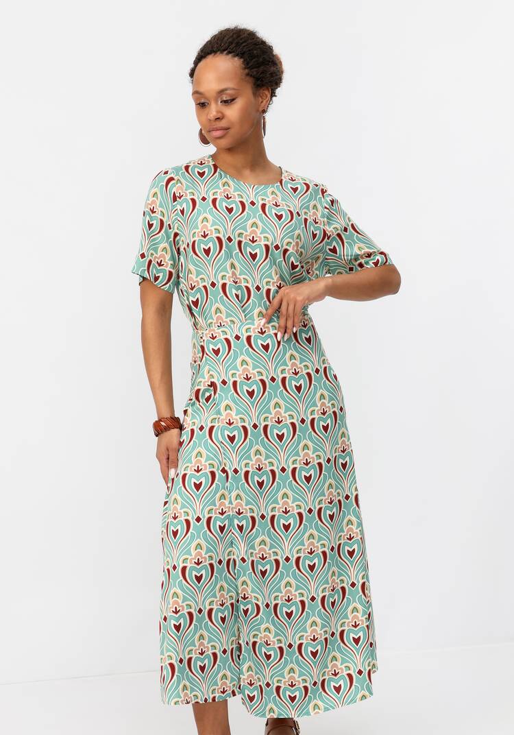 Платье с имитацией юбки шир.  750, рис. 2