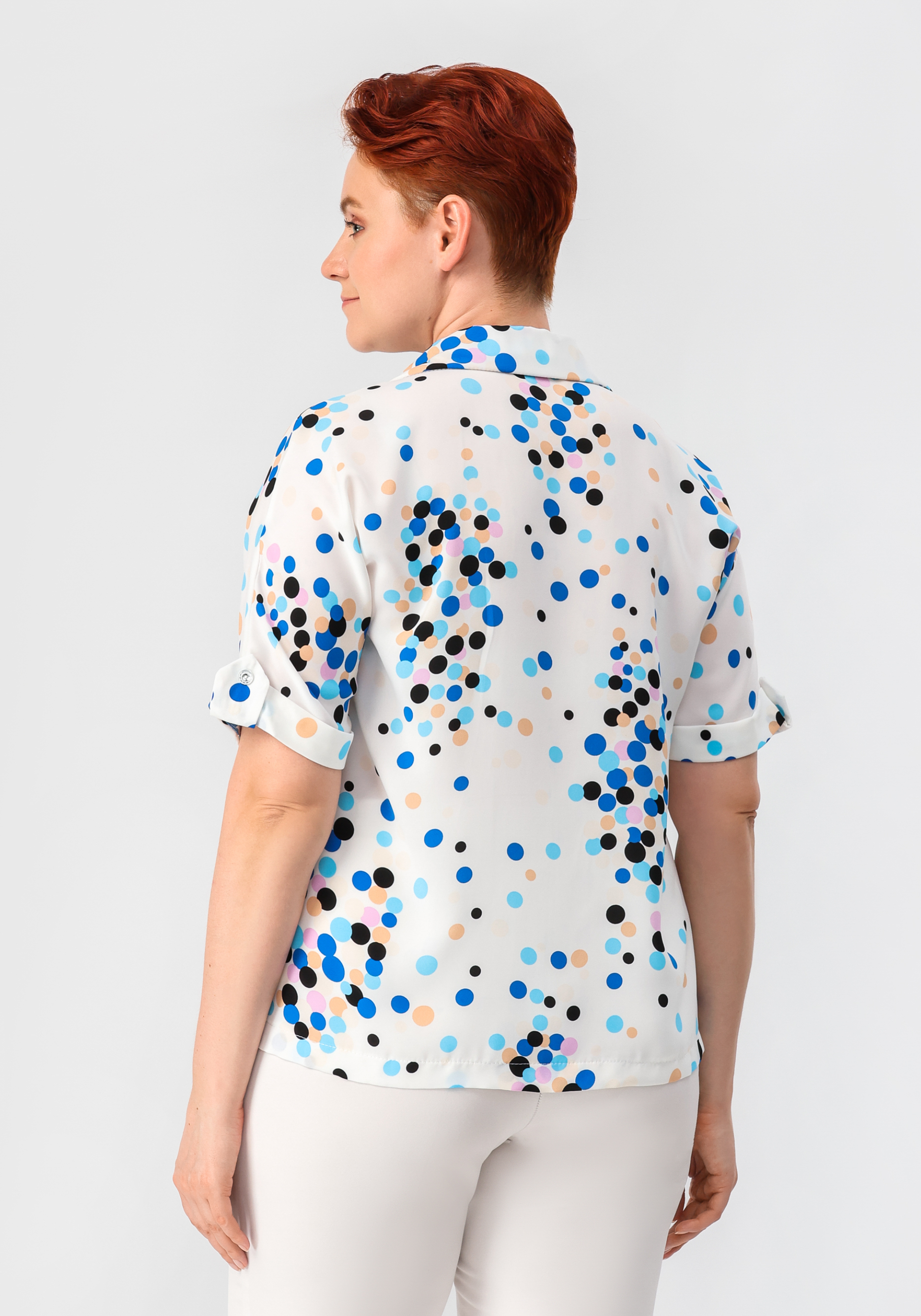 Блуза "Золина" No name, цвет белый, размер 58 - фото 8
