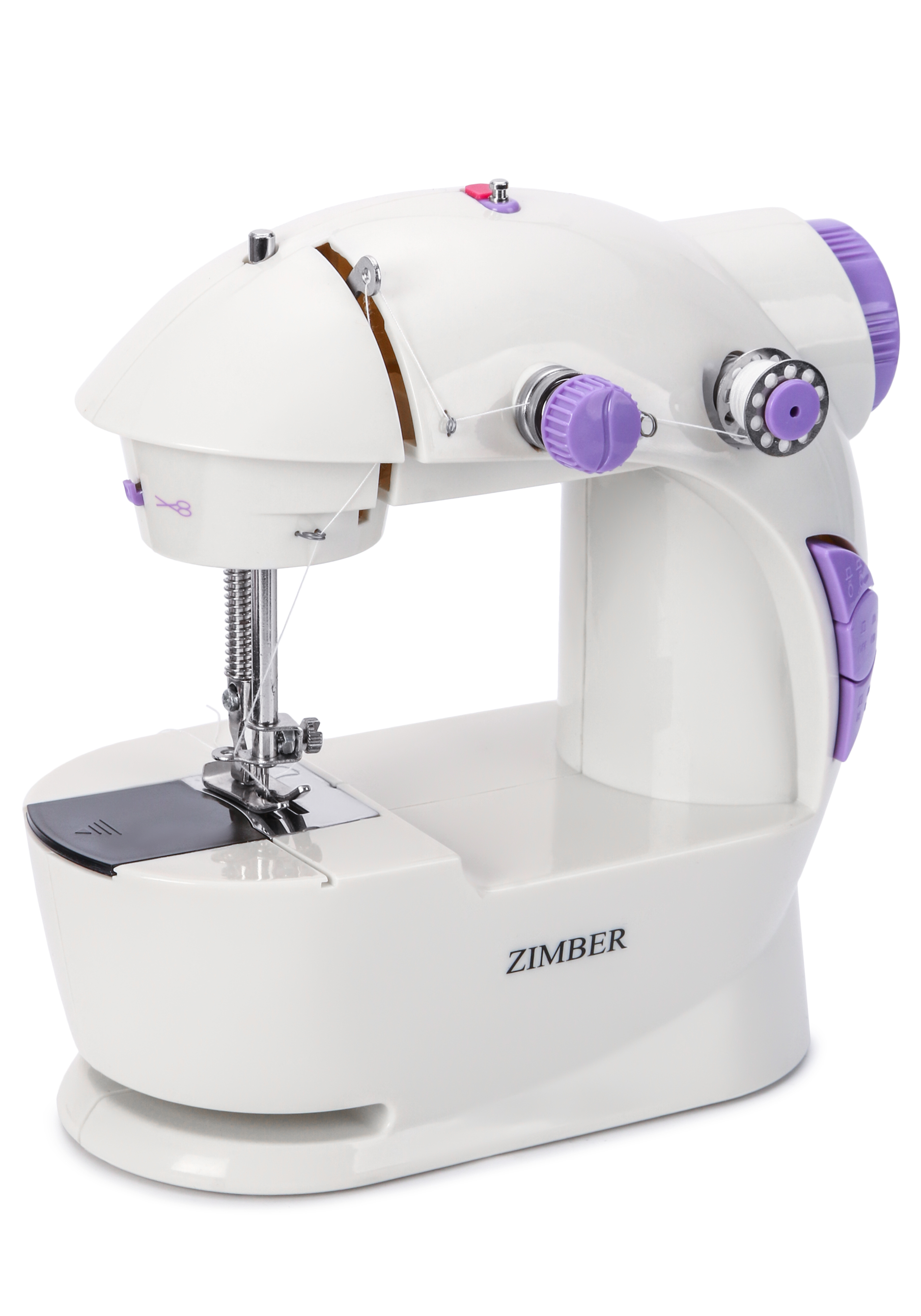 Мини-швейная машинка «Рукодельница» Zimber, цвет белый