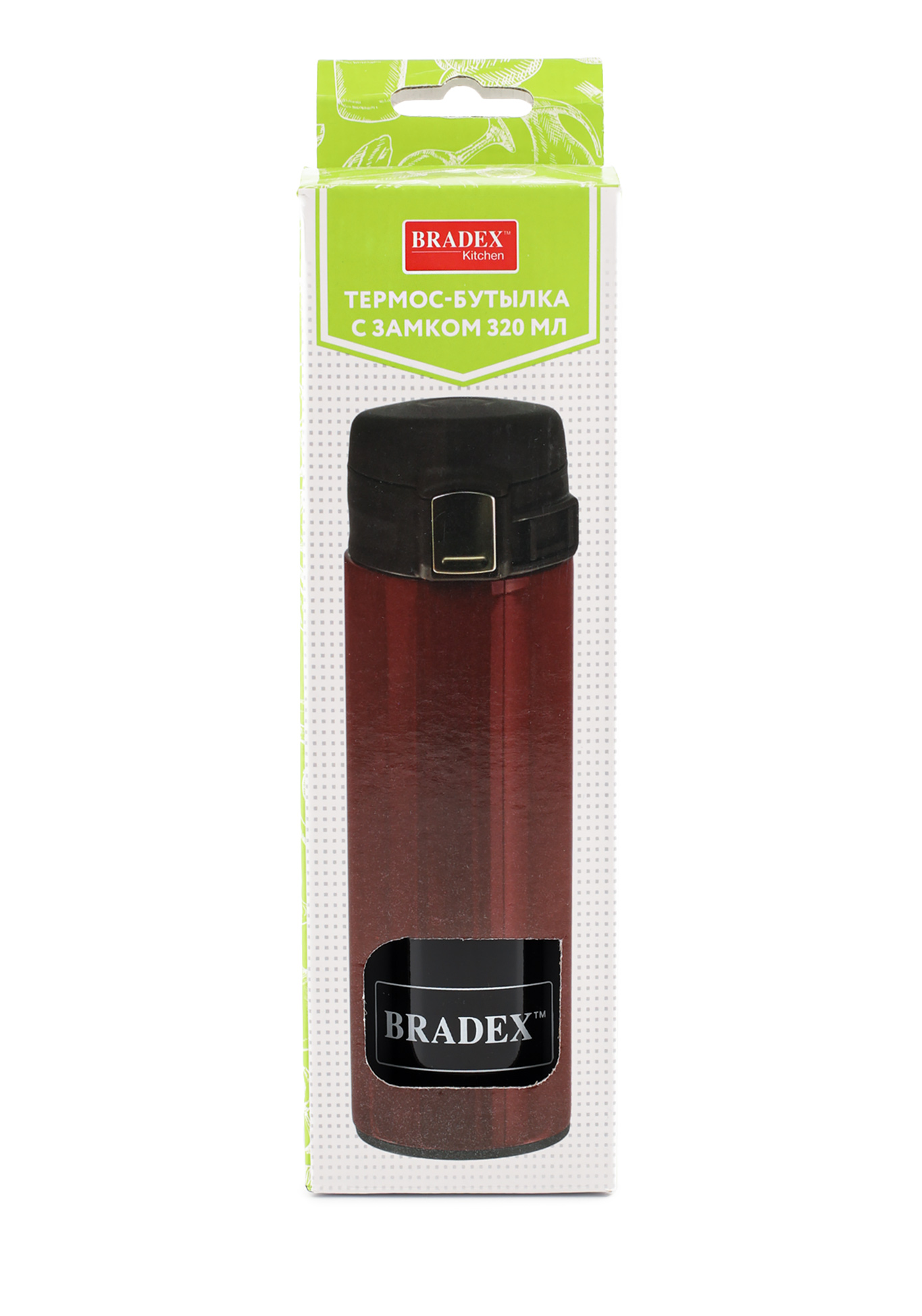 Термос-бутылка Bradex, цвет черный - фото 8