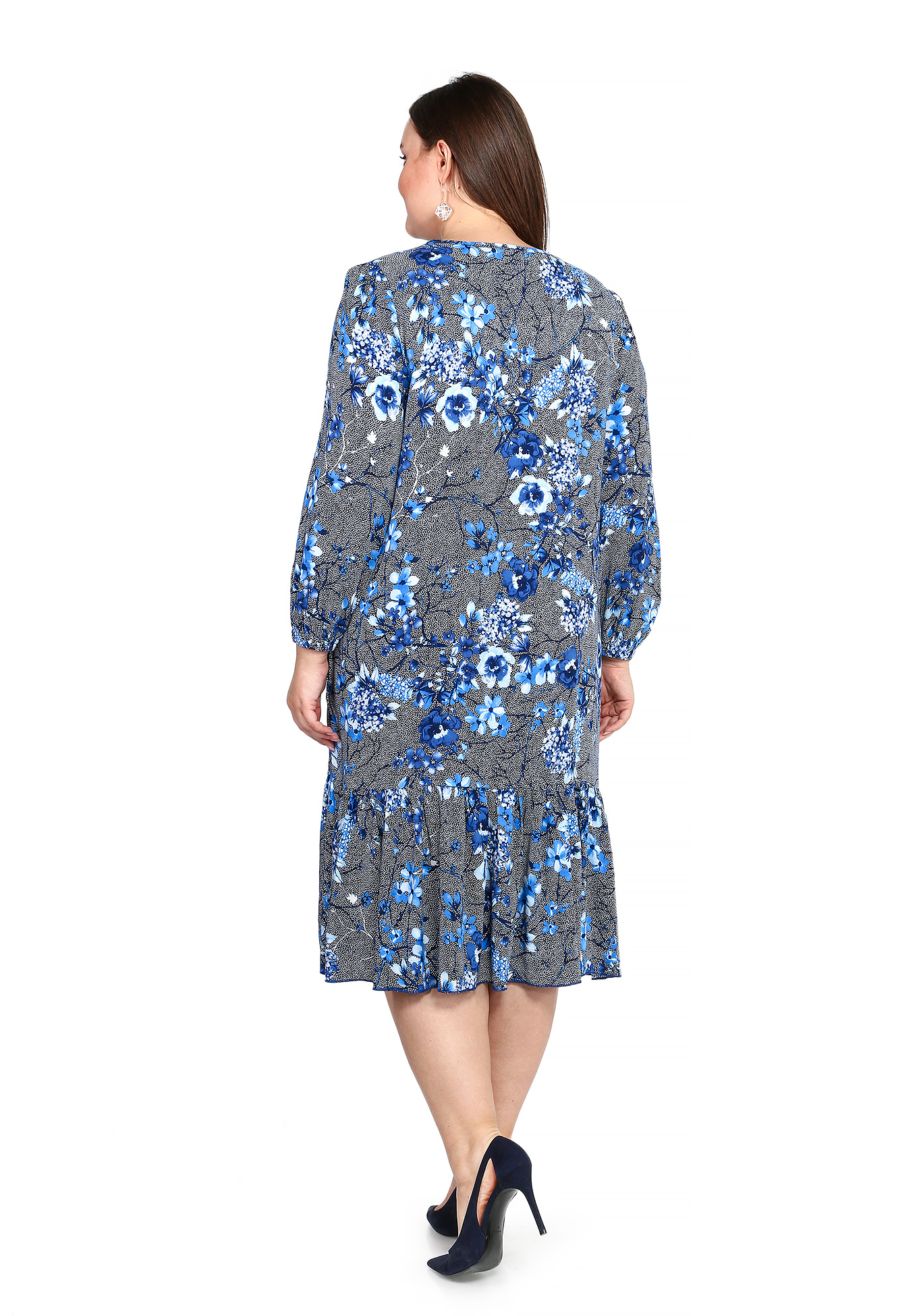 Платье "Весенний комплимент" Синель, размер 48, цвет серый - фото 4
