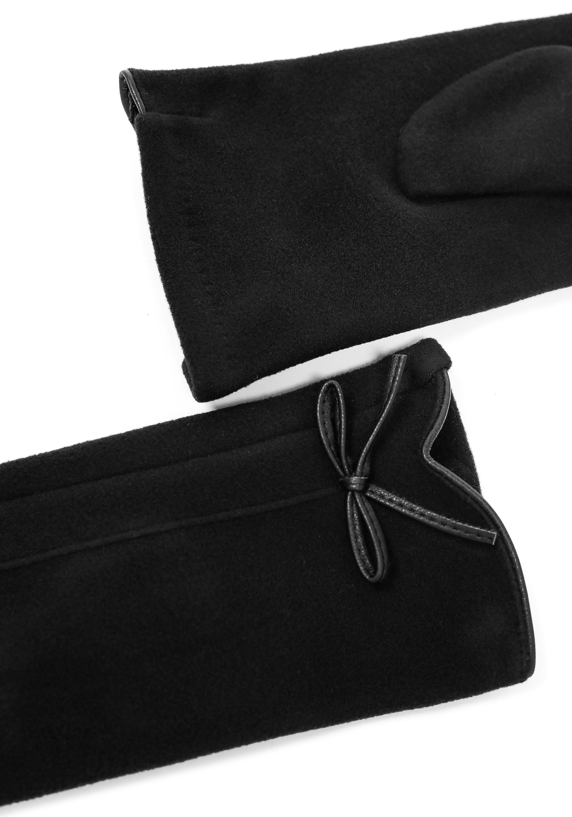 Перчатки женские "Адель" Portofiano, цвет черный, размер 7 - фото 4