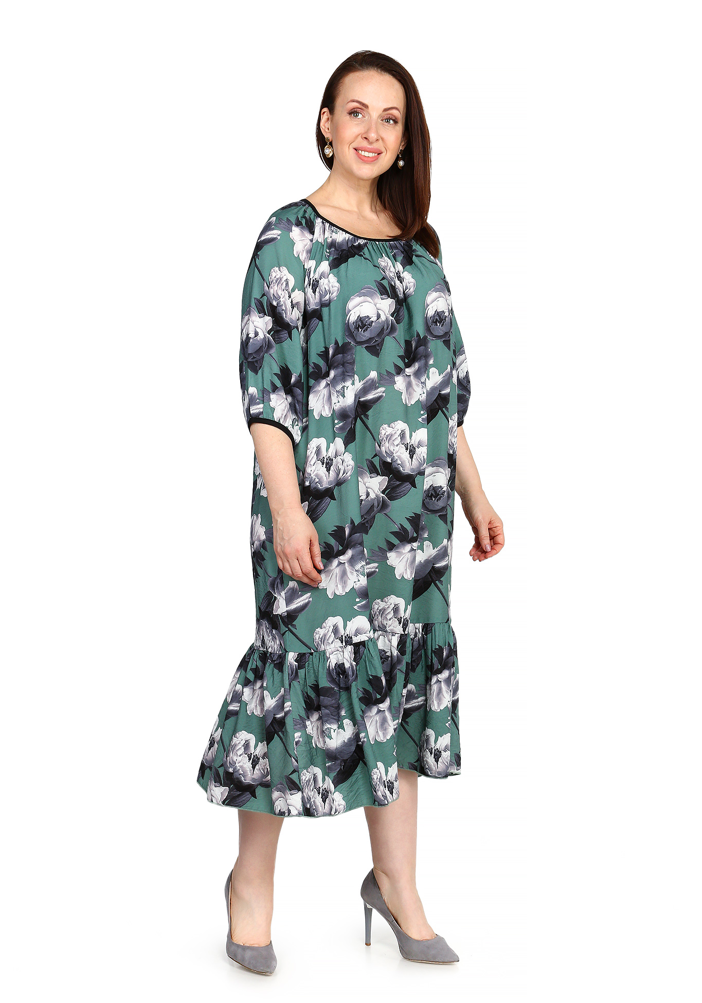 Платье Нежные Цветы Синель, размер 48 - фото 5