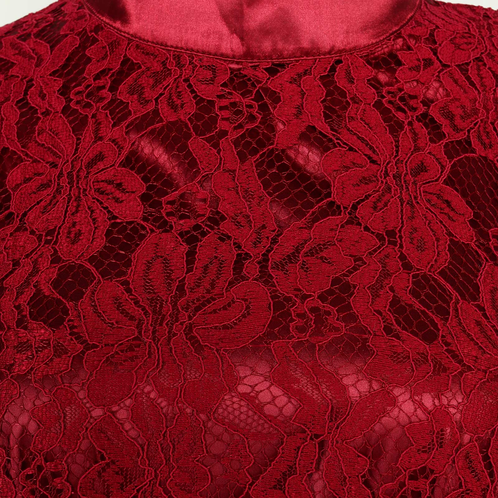 Платье с вышивкой расклешенного кроя Frida, размер 48, цвет красный - фото 6