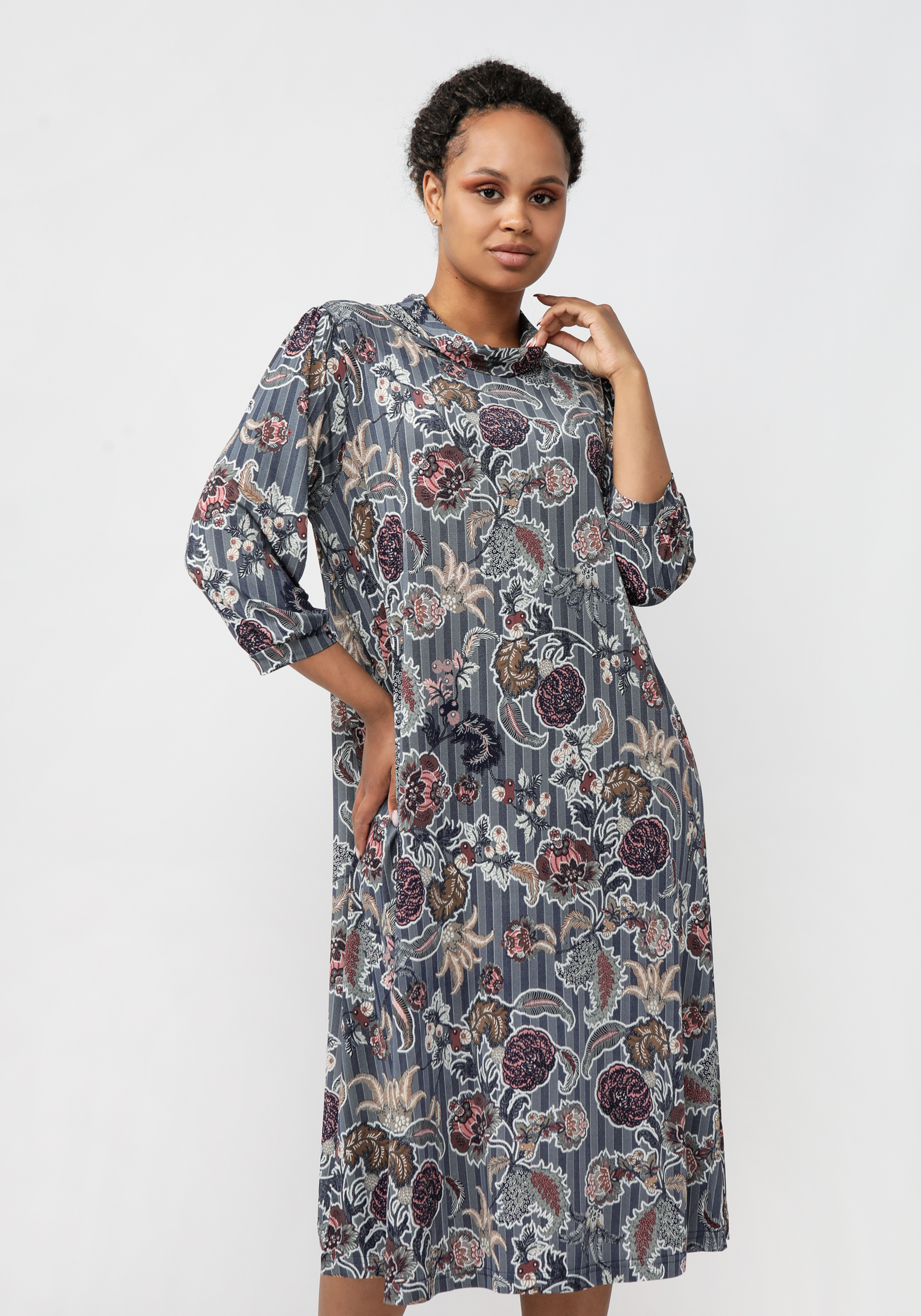 Платье "Маргана" Синель, цвет мультиколор, размер 56 - фото 7