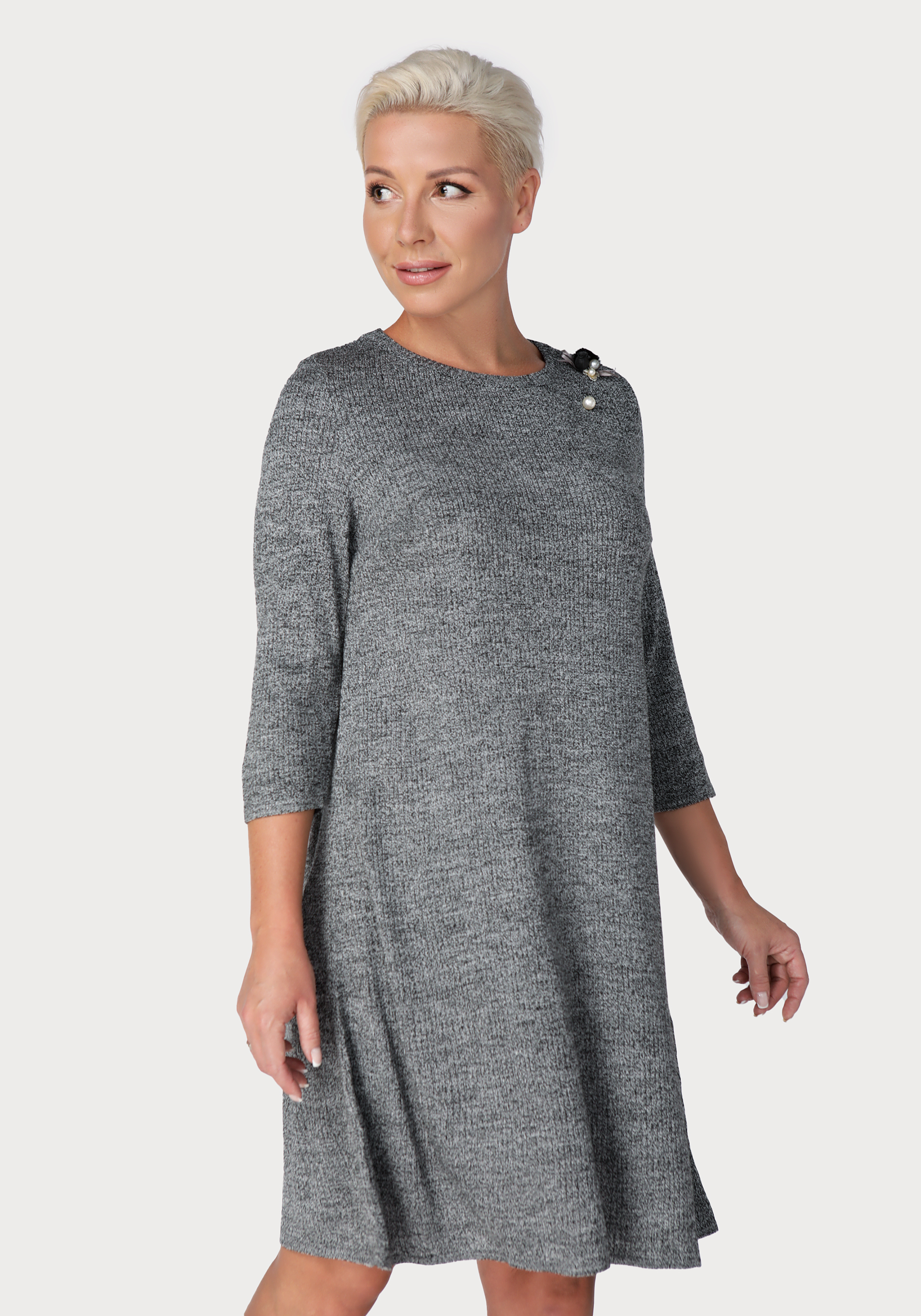 Платье женское «Розалия» Sakton, цвет серый, размер 56 - фото 1