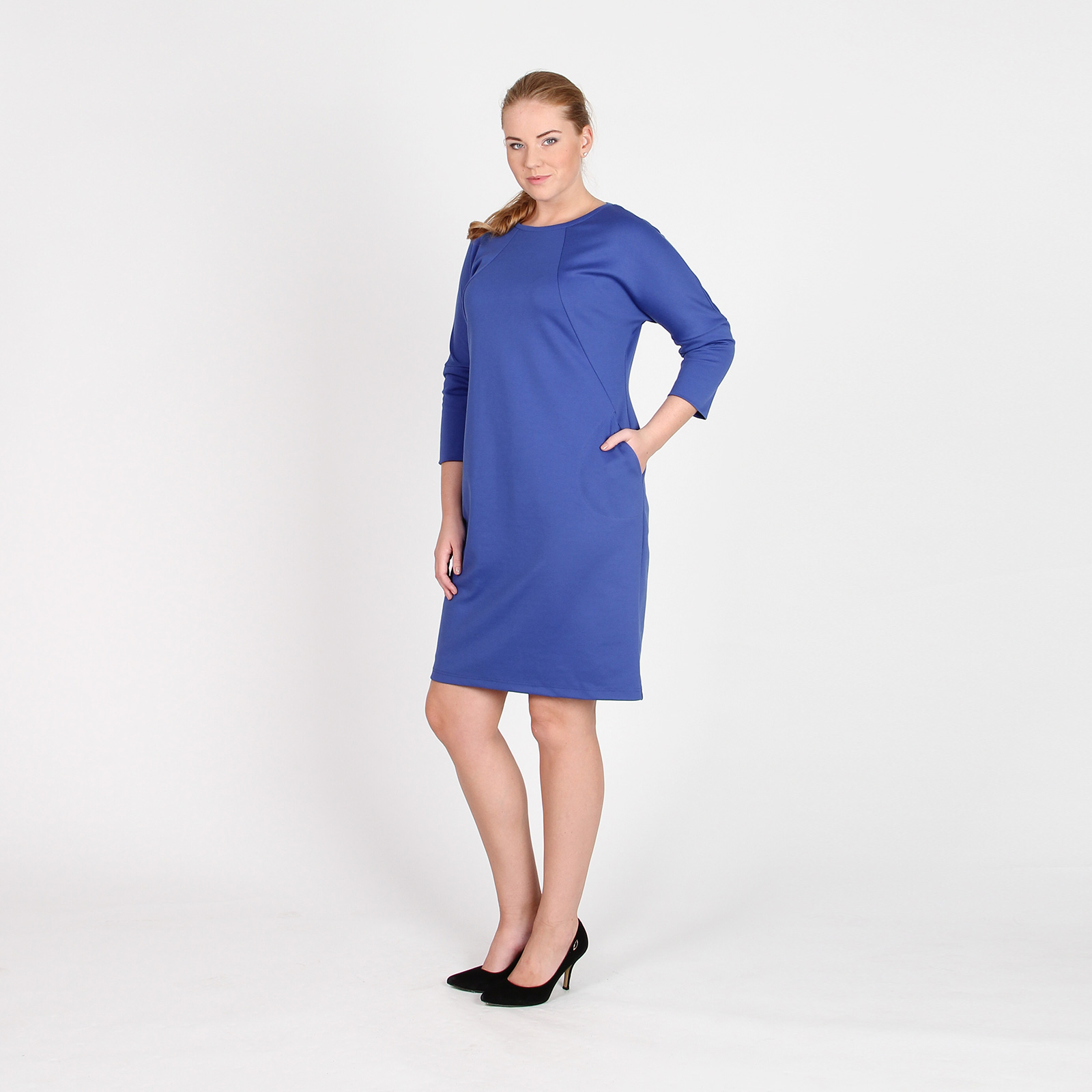 Платье с карманами Adzhedo, цвет синий, размер 48 - фото 3