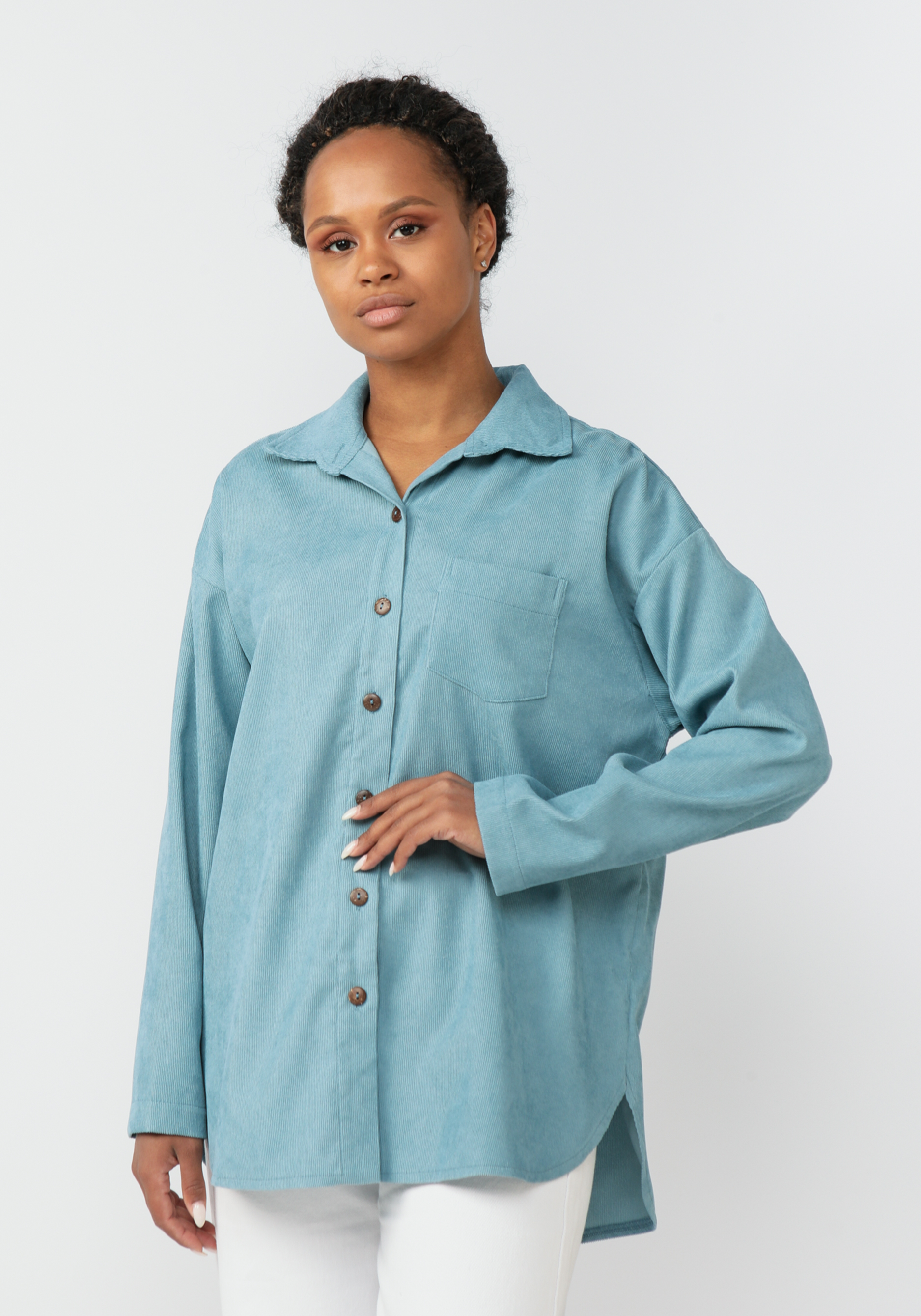 Рубашка "Тиффани" Синель, цвет голубой, размер 58 - фото 8