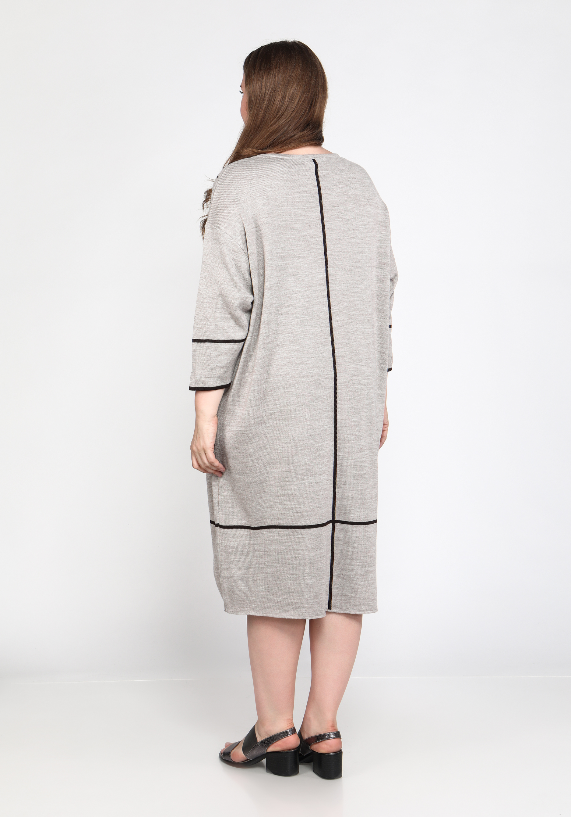 Платье "Тёплые чувства" Vivawool, размер 48, цвет серый - фото 6