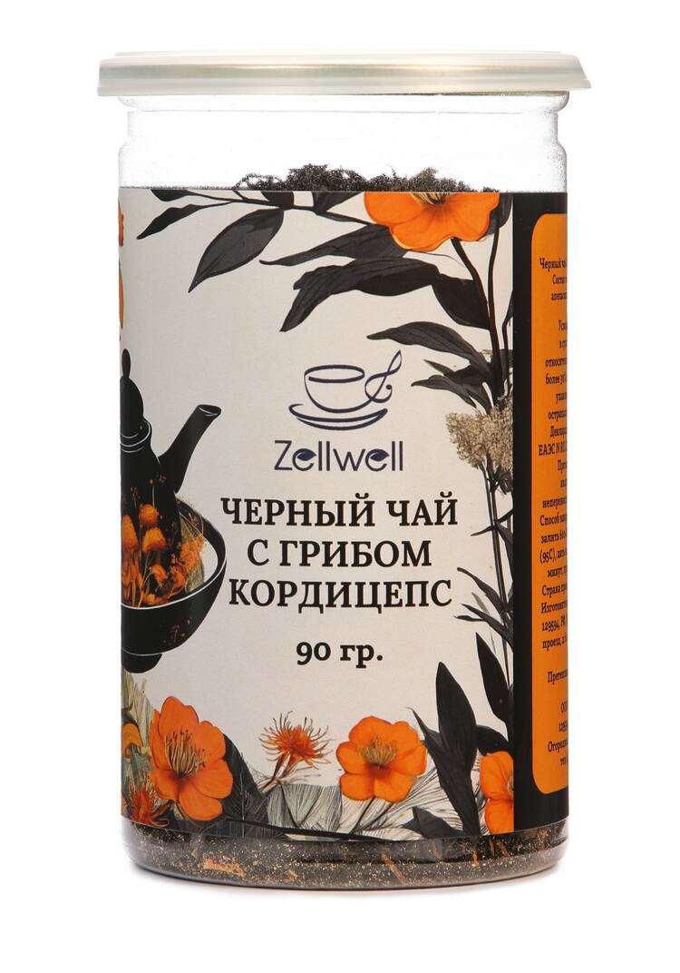 Чай черный с грибом кордицепс шир.  750, рис. 1