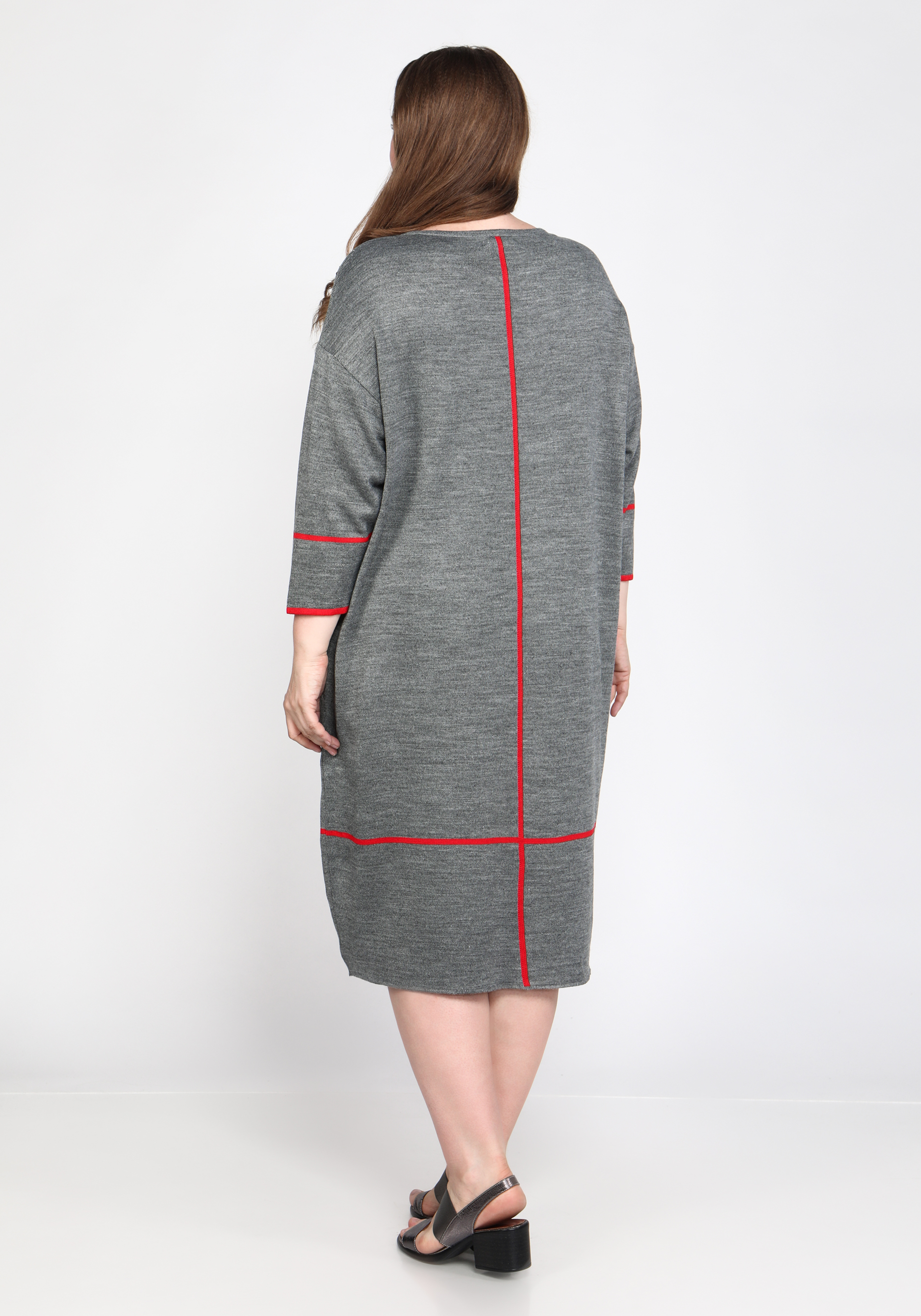 Платье "Тёплые чувства" Vivawool, размер 48, цвет серый - фото 10