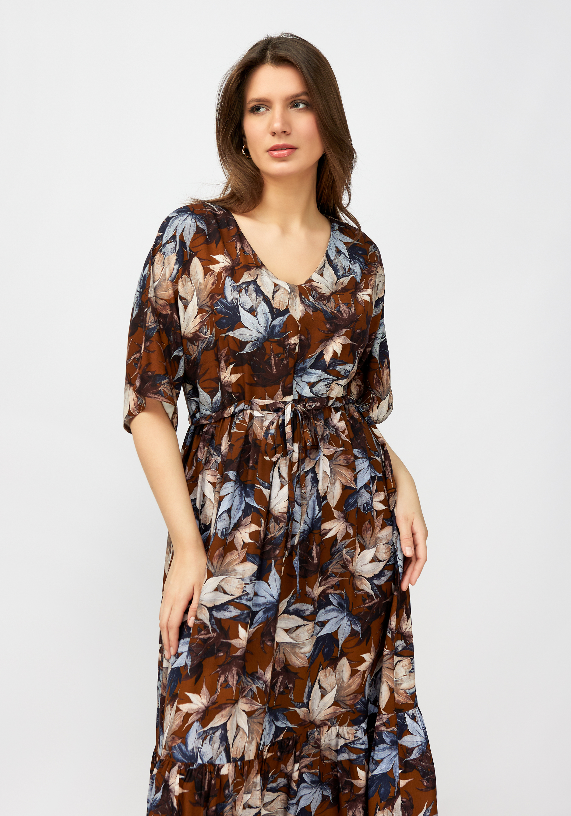 Платье женское "Лейла" Синель, размер 60, цвет мультиколор - фото 10