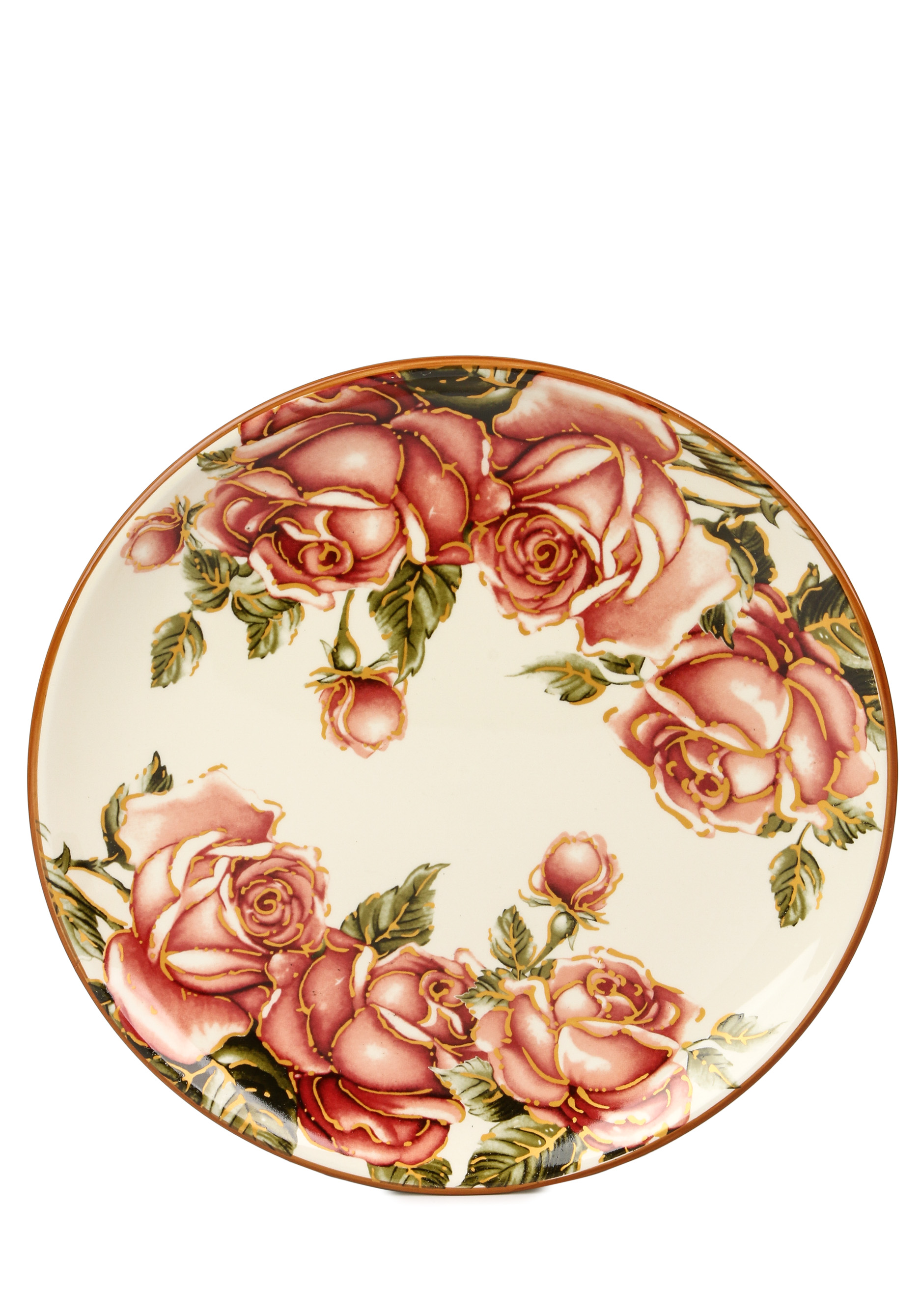 Тарелка сервировочная "Корейская роза" AGNESS, цвет бежевый, размер 21 см - фото 5
