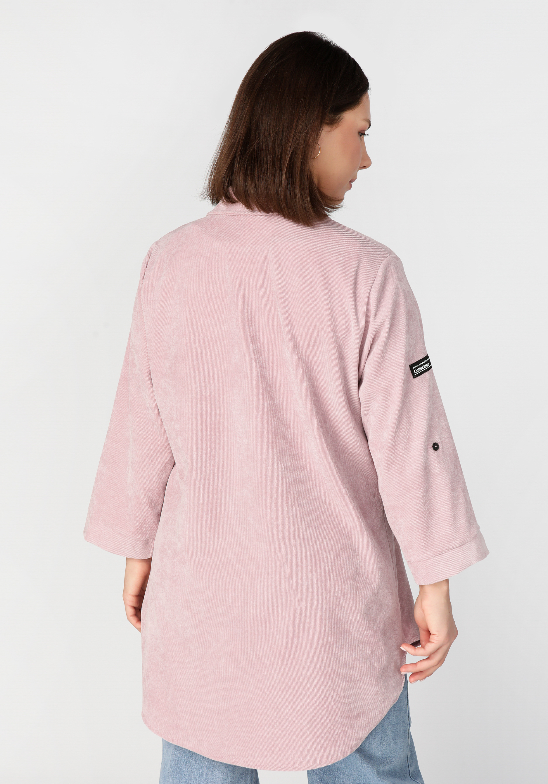Рубашка вельветовая "Каролина" Simple Story, цвет серый, размер 60 - фото 3