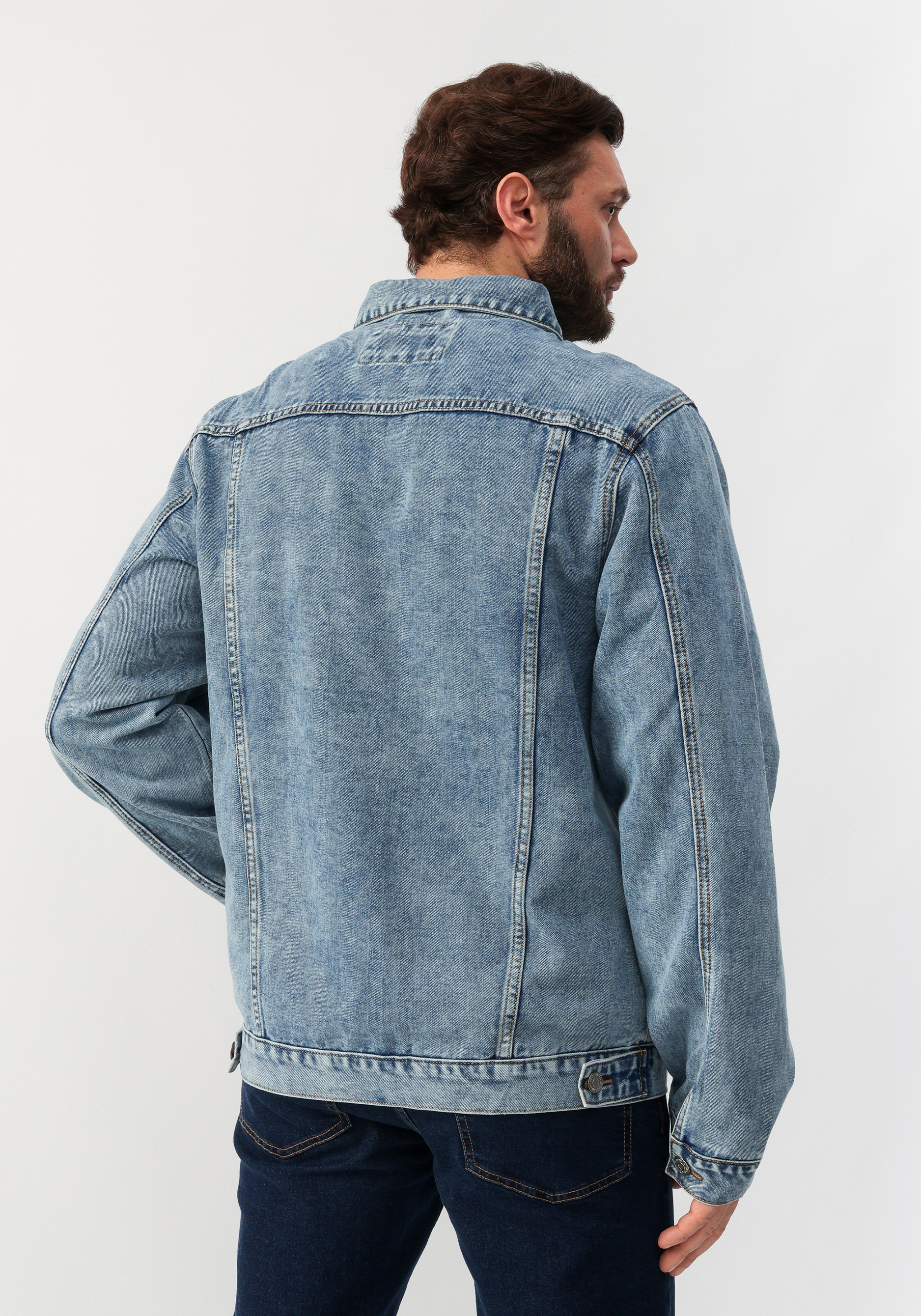 Куртка джинсовая No name, цвет голубой, размер 58 - фото 3