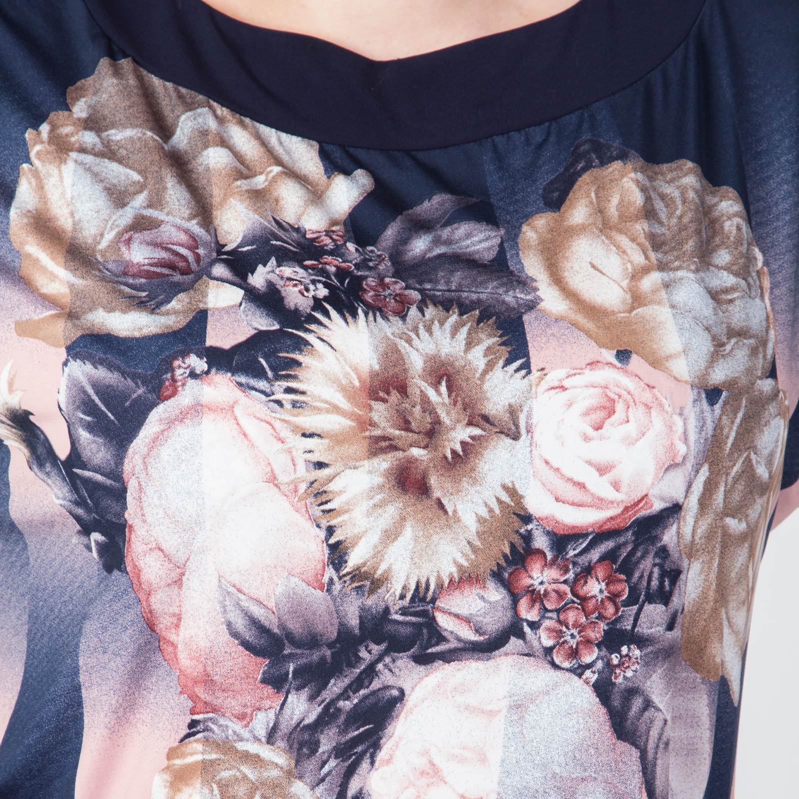 Туника с коротким рукавом и цветочным принтом Elegance Style, размер 52 - фото 8