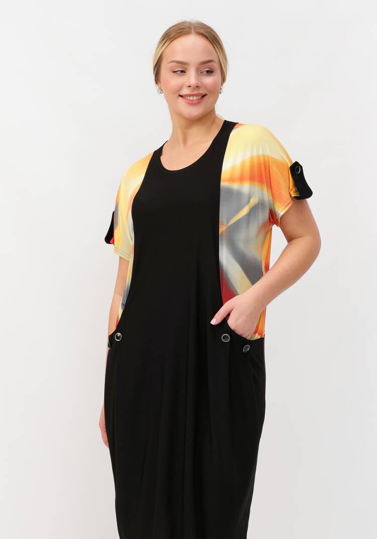 Платье с имитацией сарафана шир.  750, рис. 2