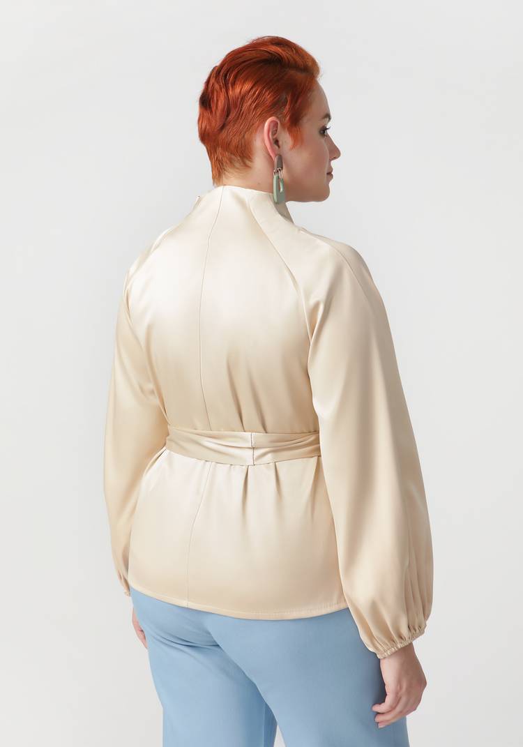 Блуза с широким рукавом и поясом шир.  750, рис. 2