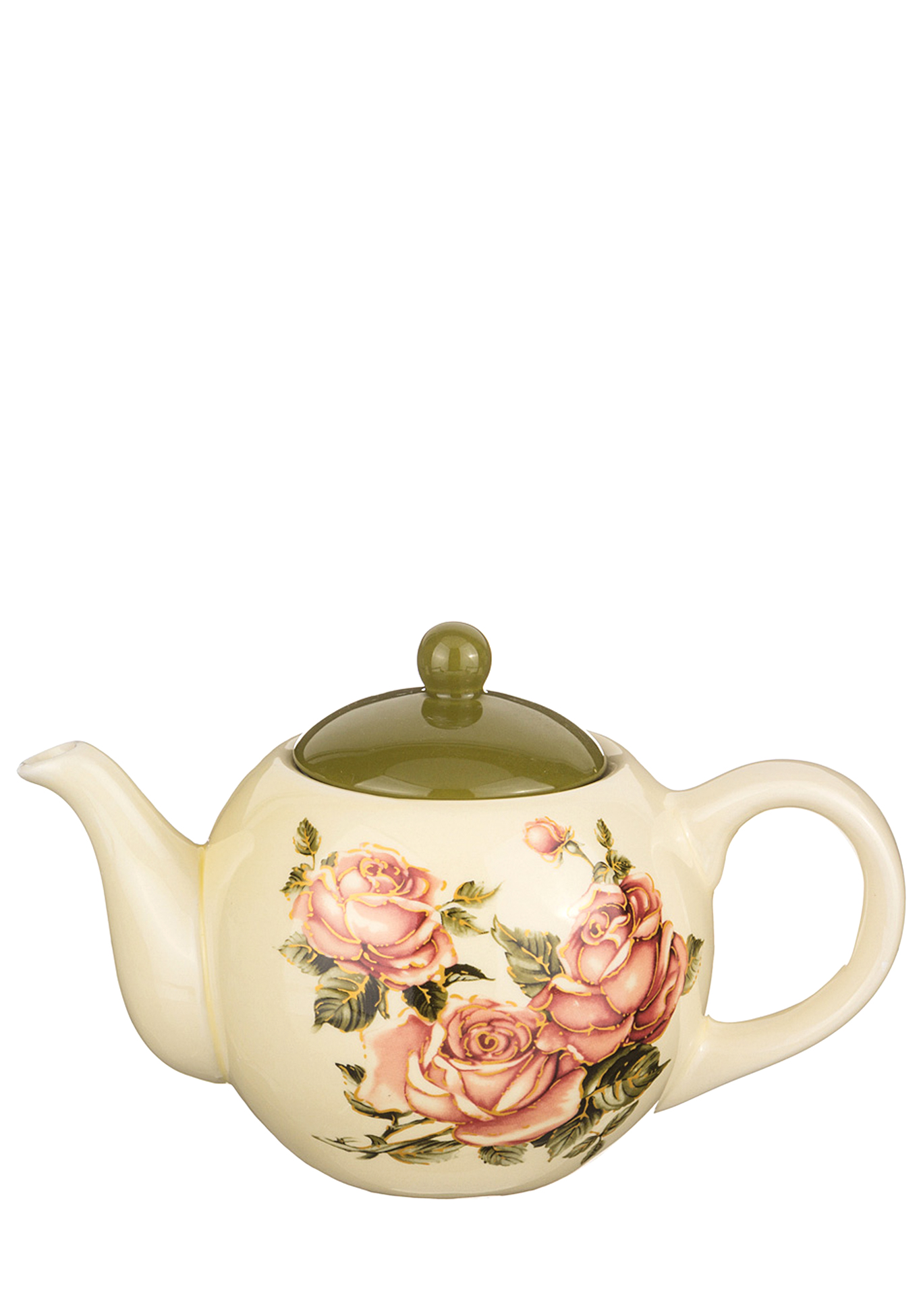 Чайник заварочный «Корейская роза» AGNESS, цвет бежевый - фото 1