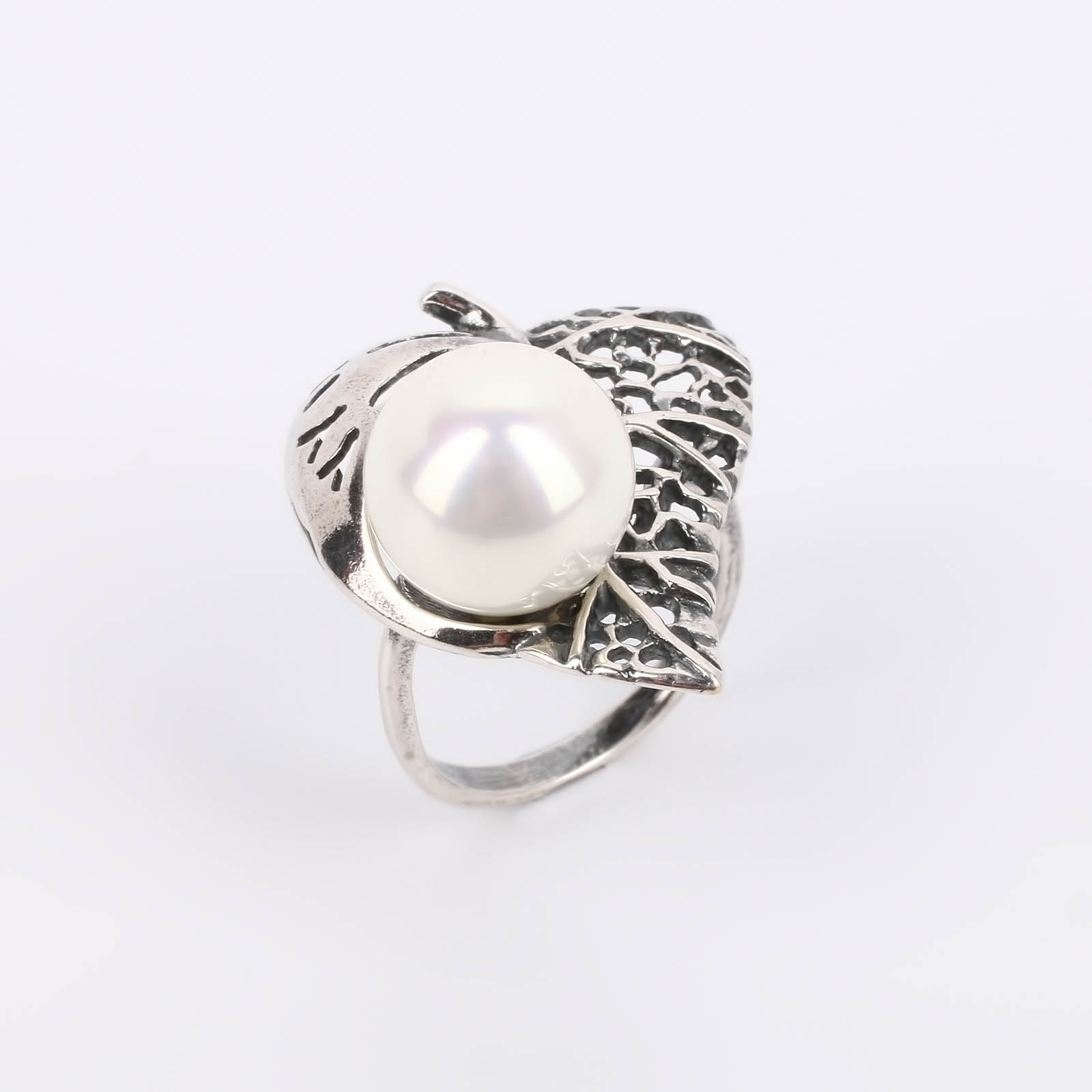 Набор серьги+кольцо "Сокровище Федерики" Maria Muzio, размер 18, цвет белый - фото 2