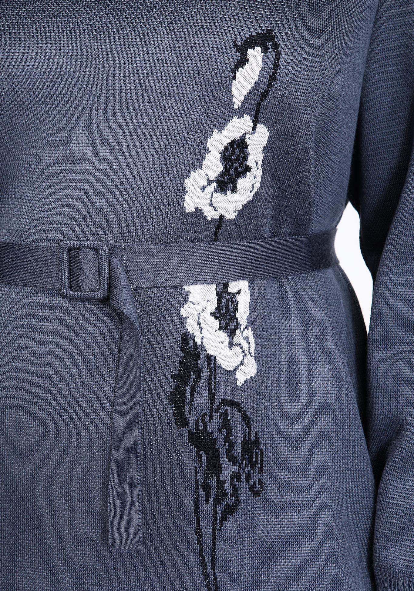 Платье с вырезом "лодочка" и поясом Vivawool, размер 48, цвет черный - фото 8