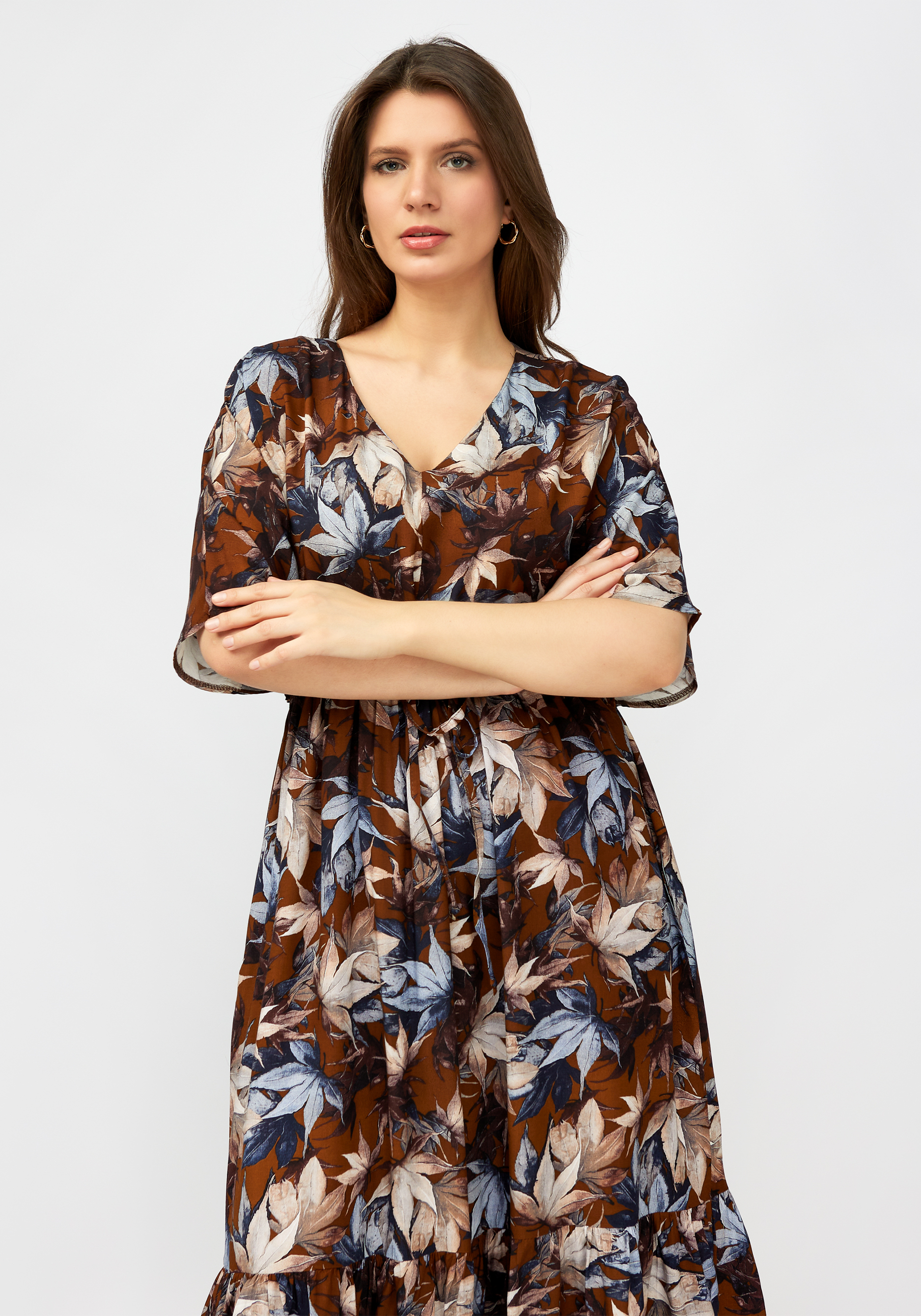 Платье женское "Лейла" Синель, размер 60, цвет мультиколор - фото 8