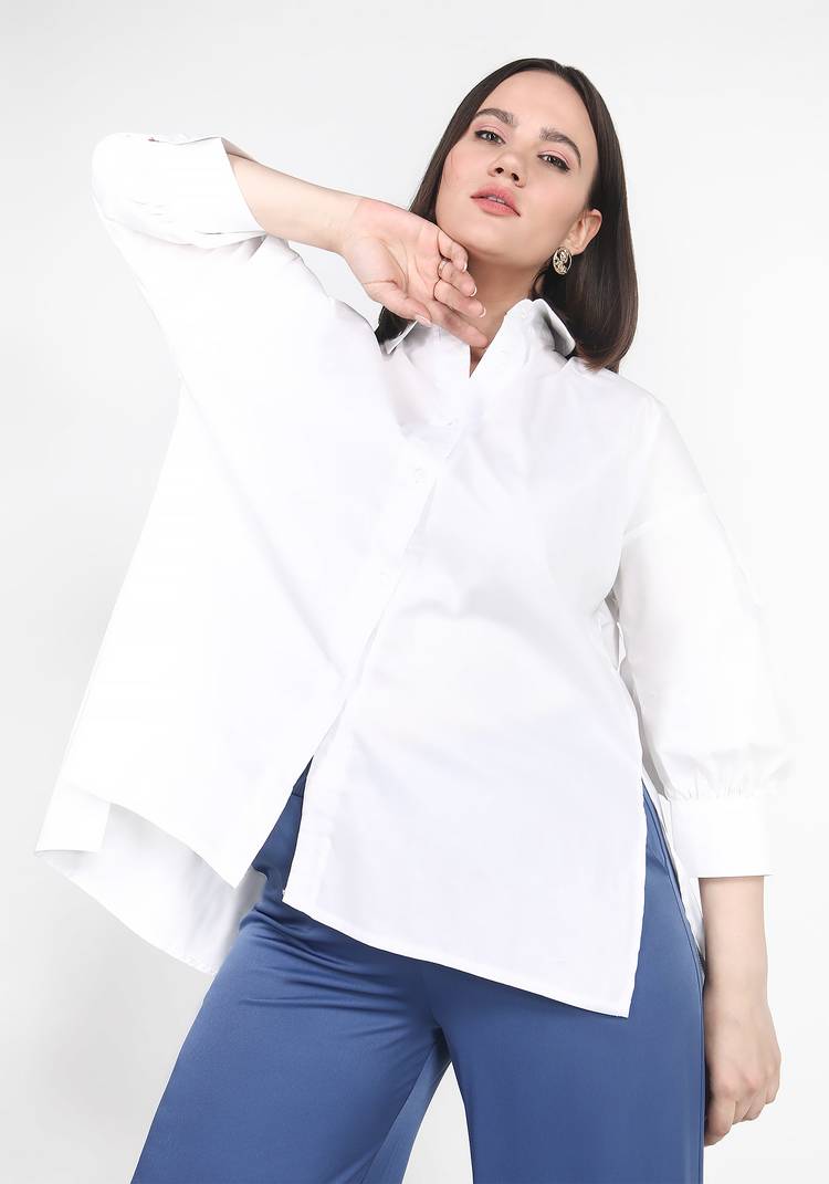 Блуза свободного кроя с объемными рукавами шир.  750, рис. 2