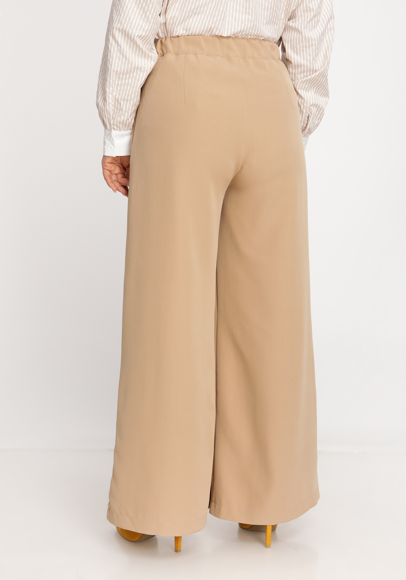 Юбка-брюки со складками SVETLANA VORONTSOVA, размер 54, цвет бежевый - фото 5