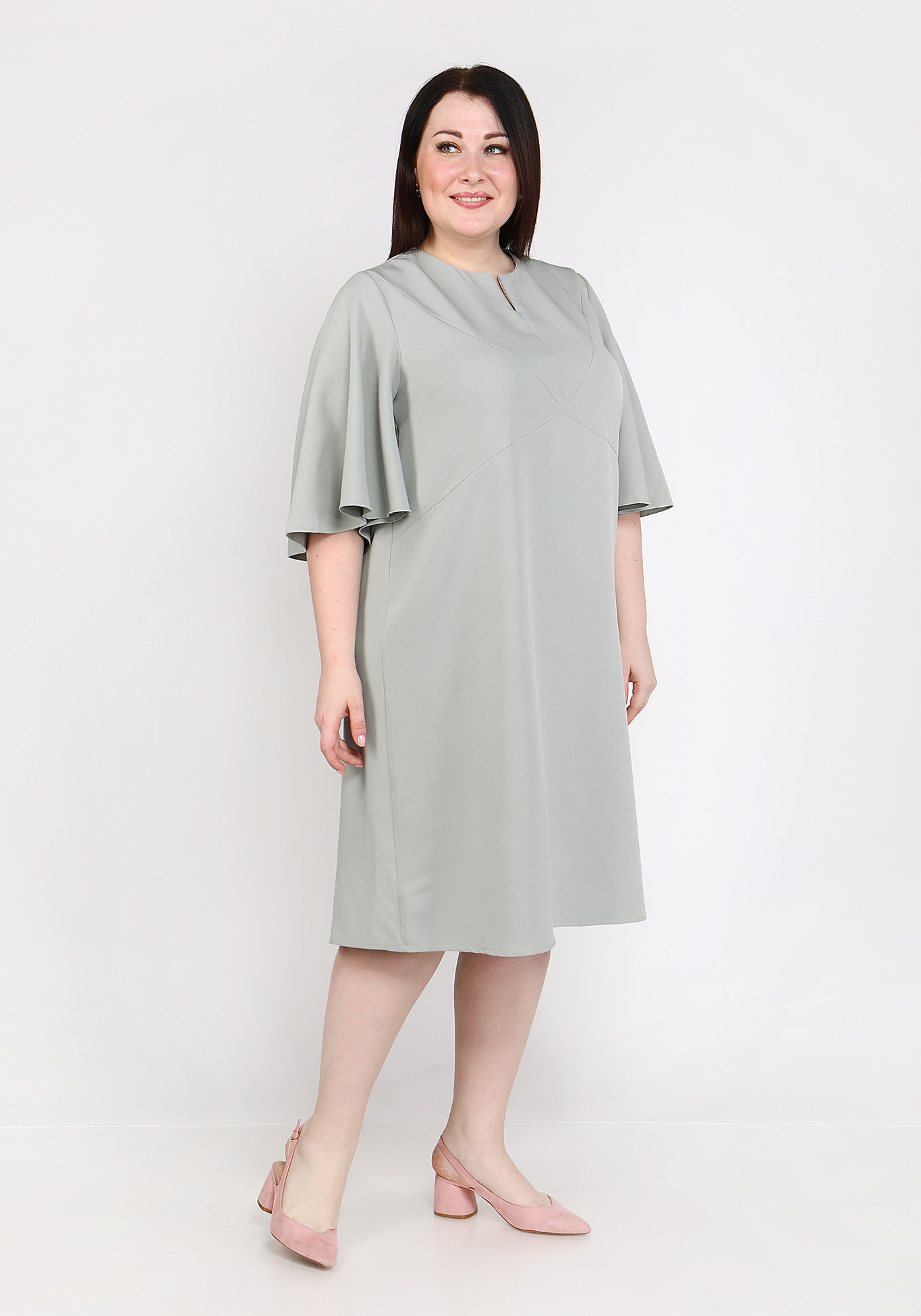 Платье "Чувственная Дама" Vivienne Mare, размер 48, цвет серый - фото 7