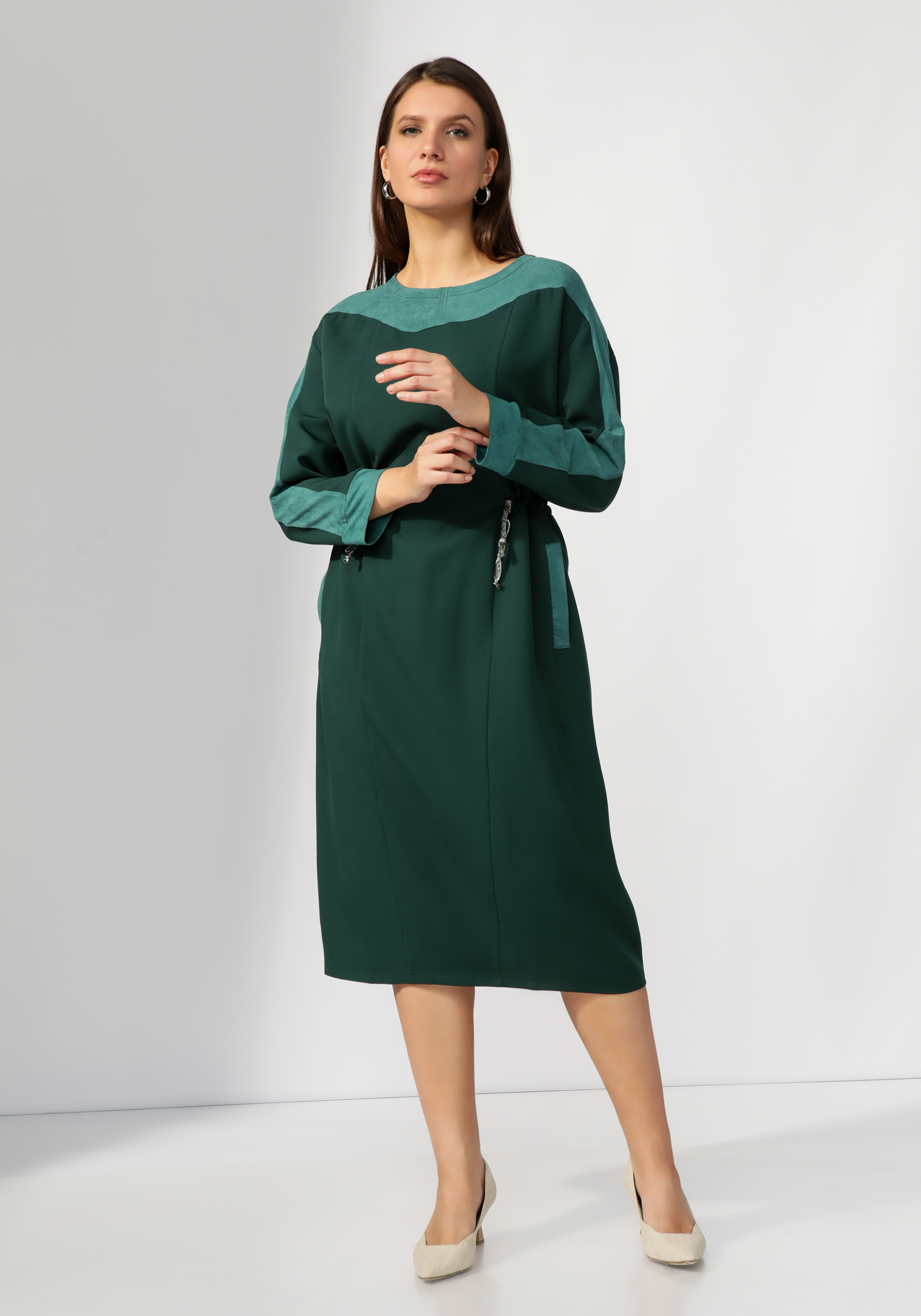 Платье "Стильная идея" GalaGrosso, размер 48, цвет терракотовый - фото 6