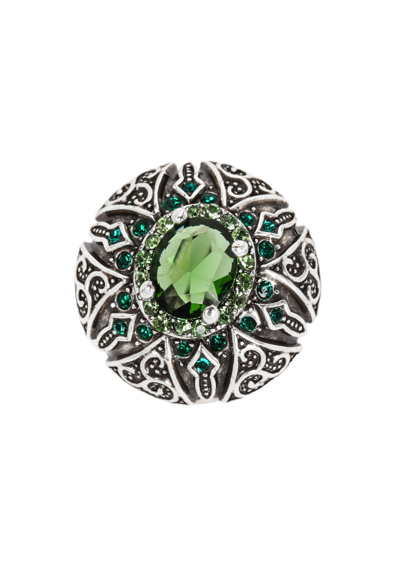 Комплект "Заоблачная мечта" Доминика Росси, размер 18, цвет зеленый классика, перстень - фото 6
