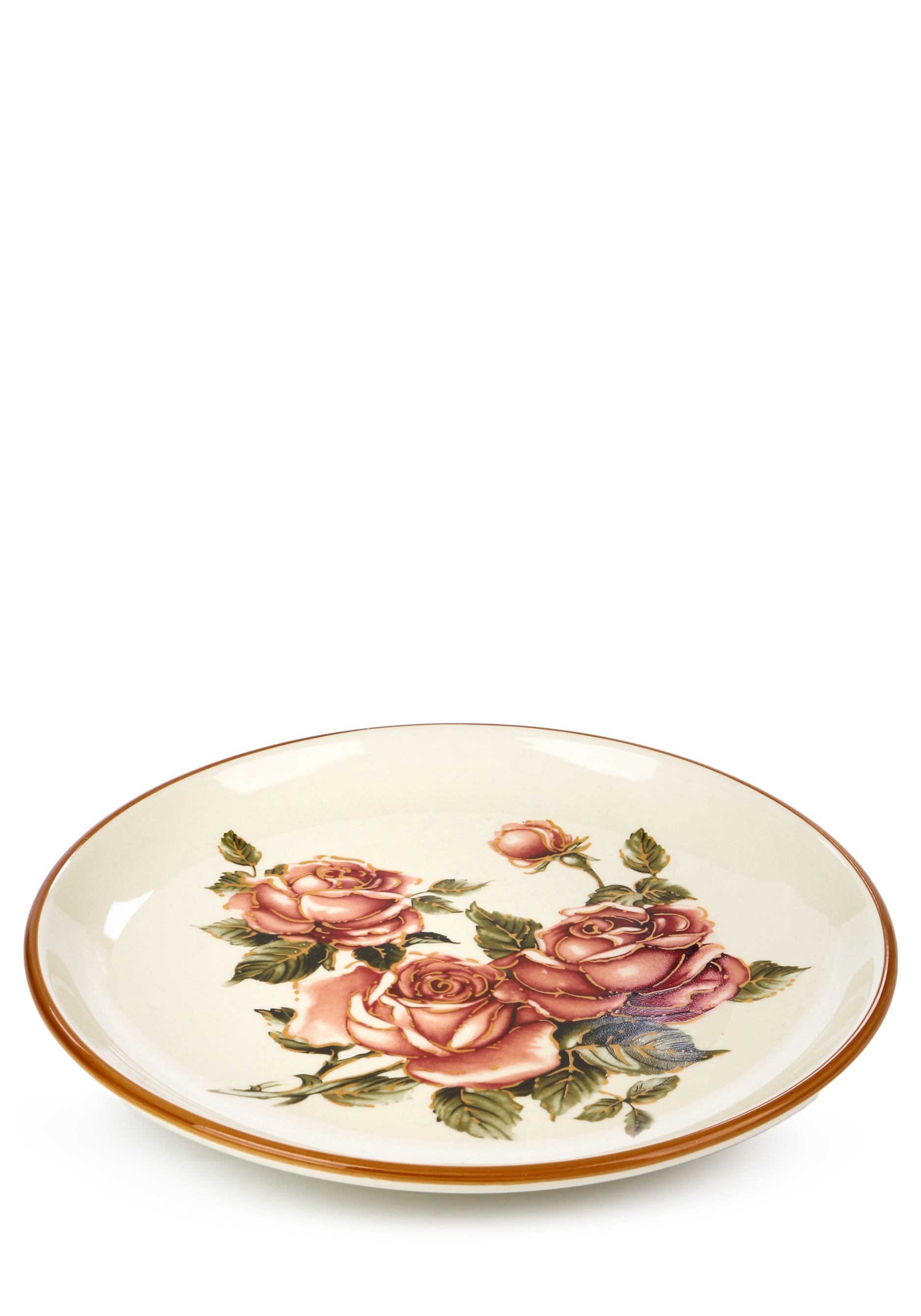 Тарелка сервировочная "Корейская роза" AGNESS, цвет бежевый, размер 21 см - фото 2