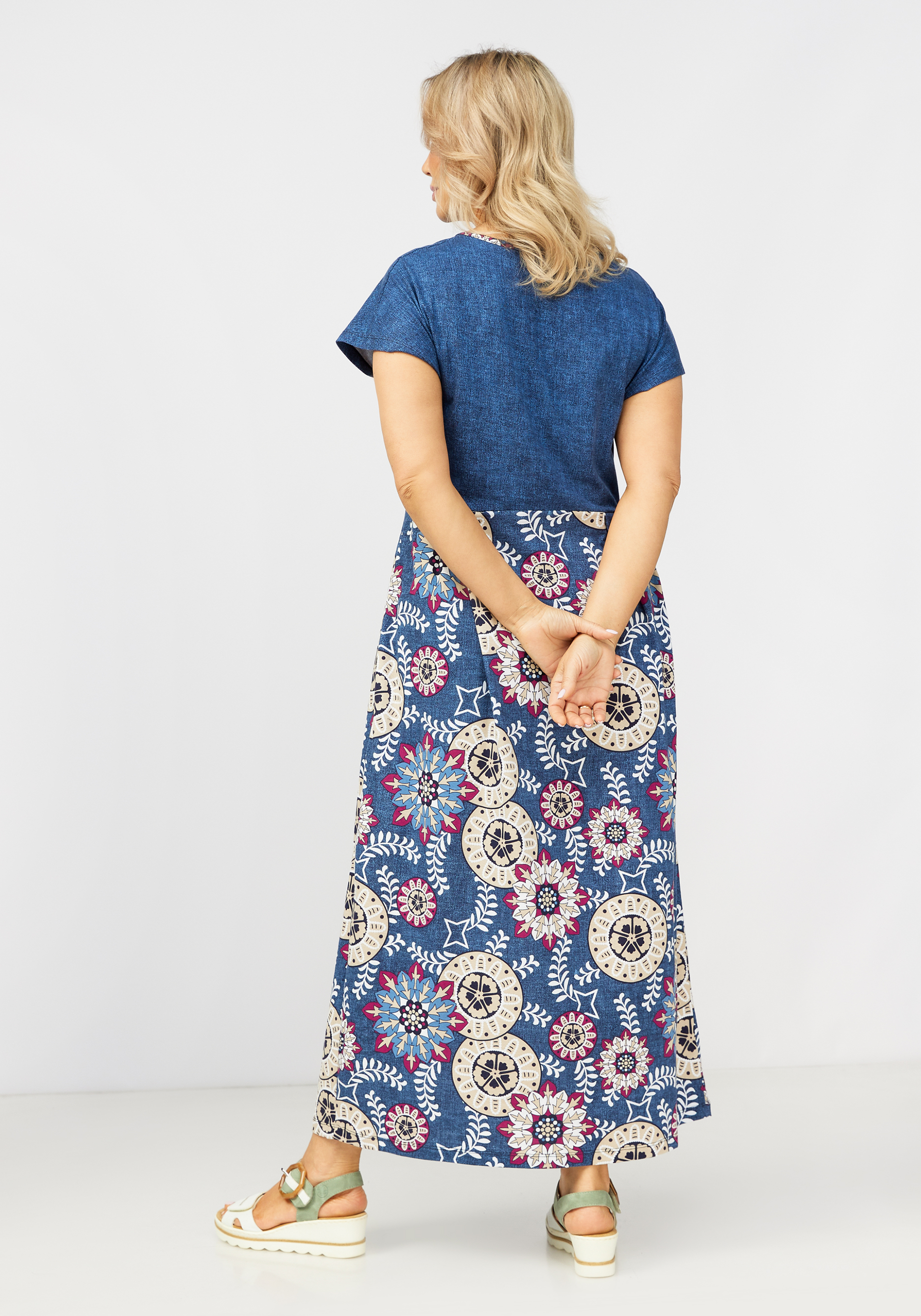 Платье "Комфортное чувство" Алтекс, цвет синий, размер 54 - фото 3