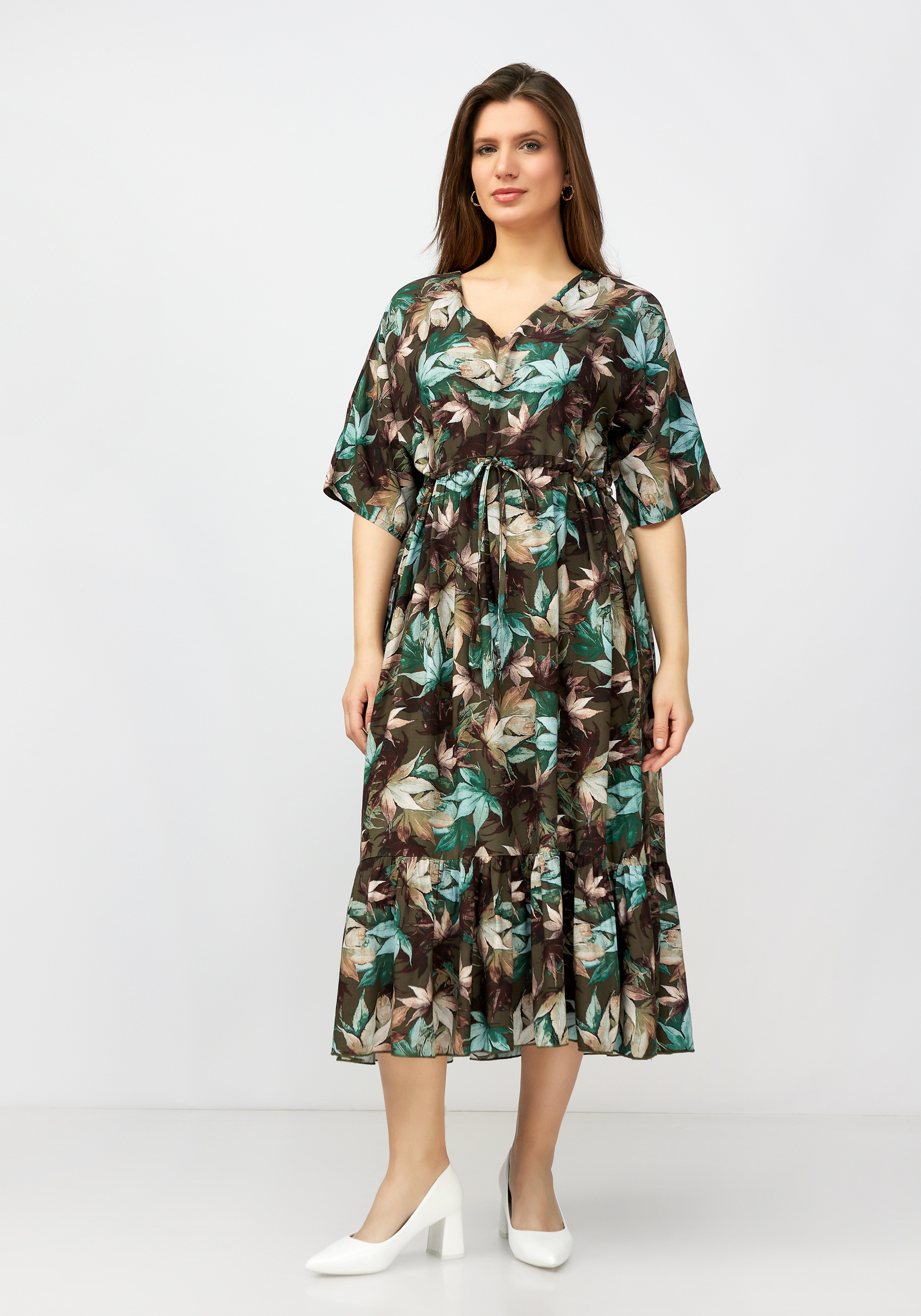 Платье женское "Лейла" Синель, размер 60, цвет мультиколор - фото 4