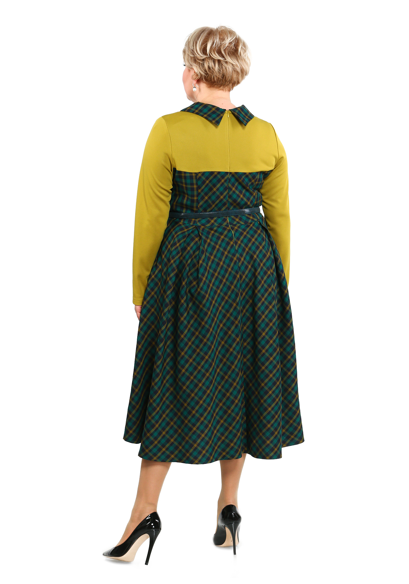 Платье "звездная походка" Sarah Morenberg, размер 48, цвет оливковый - фото 4
