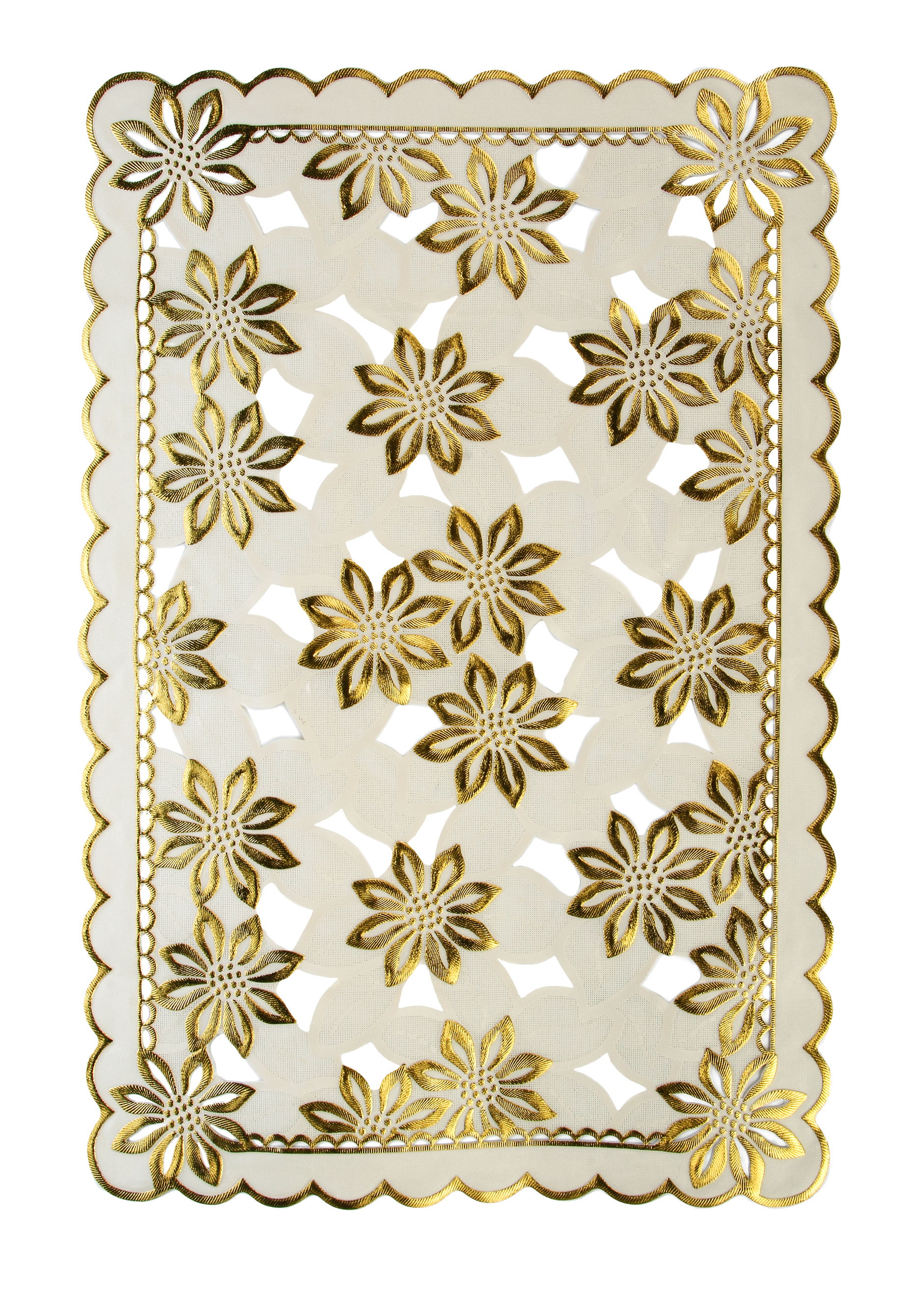 Салфетка ажурная "Золото", 2 шт. Колорит, цвет бежевый, размер 30*35 - фото 2