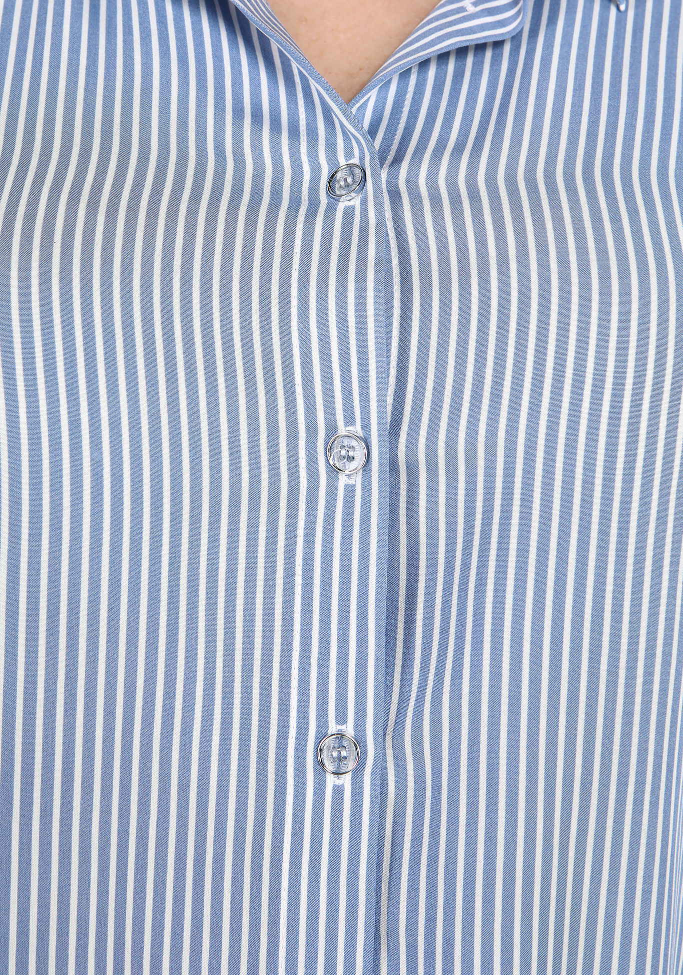 Классическая блуза с длинным рукавом Julia Weber, размер 48, цвет голубой - фото 5
