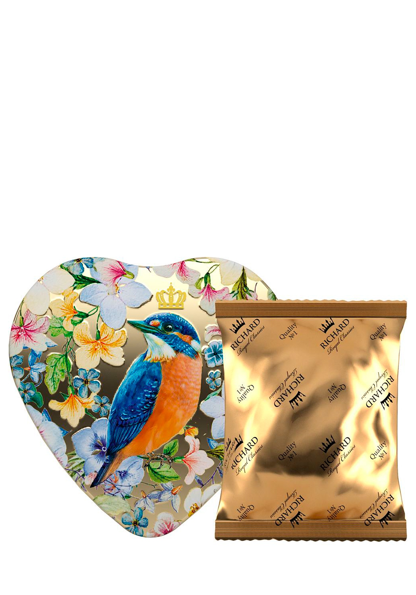 Набор чаев «Королевское сердце», 4 шт. + подарок Richard, цвет золотой - фото 7