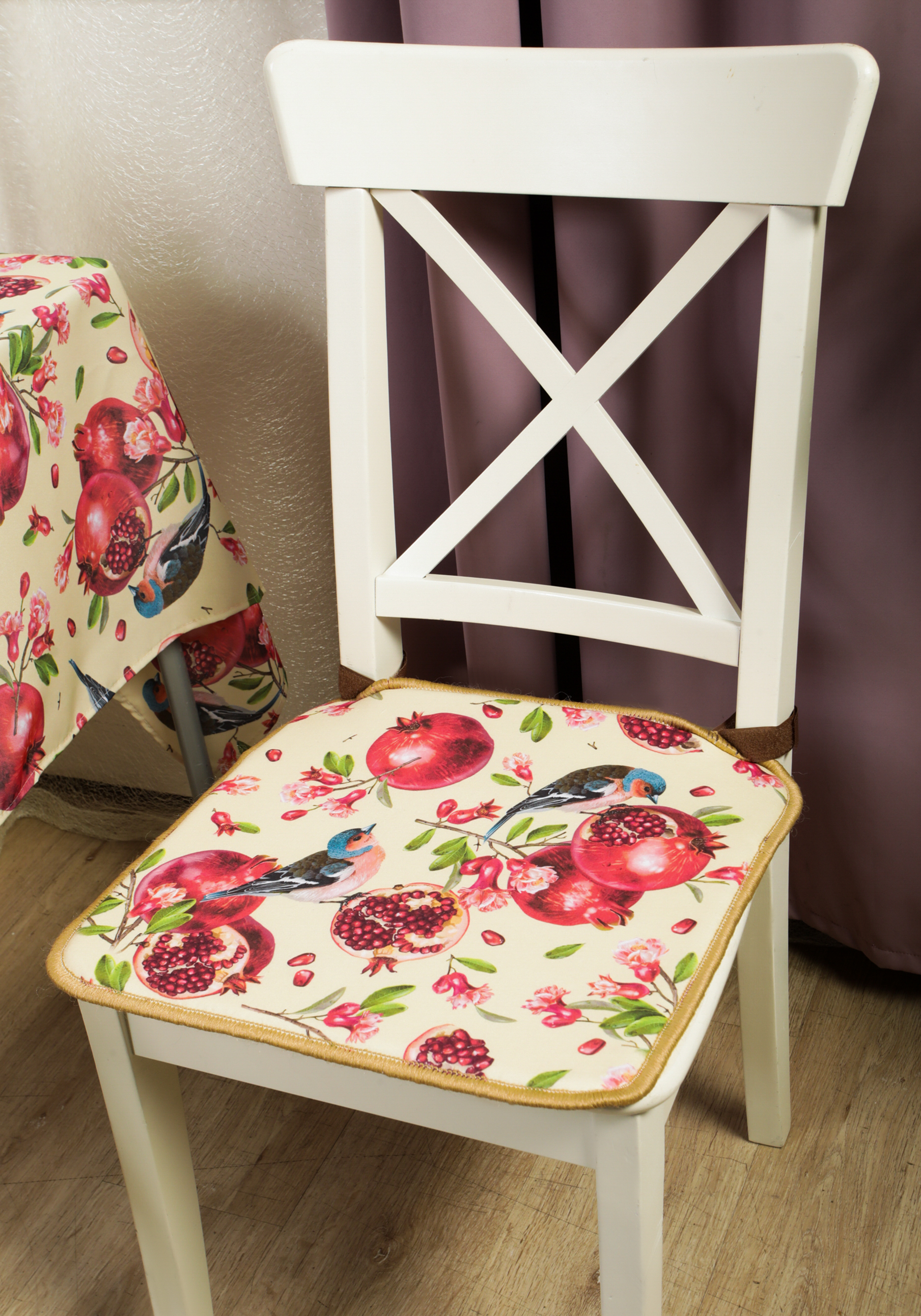 Сидушка для стула "Гранат" Тами Текс, цвет бежевый, размер 40*40 - фото 1