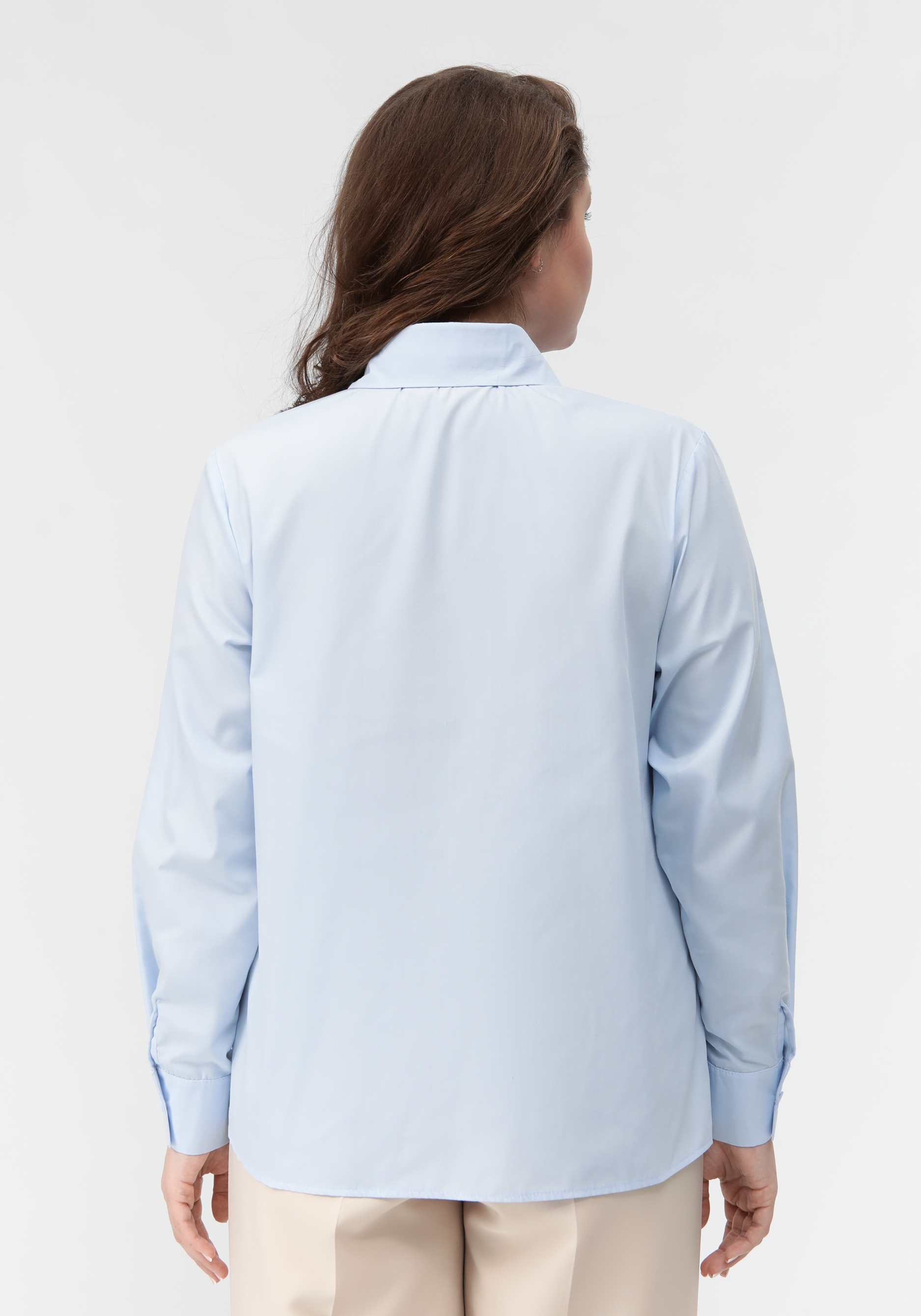 Блуза с имитацией жилетки свободного кроя VeraVo, размер 54, цвет бежевый - фото 4